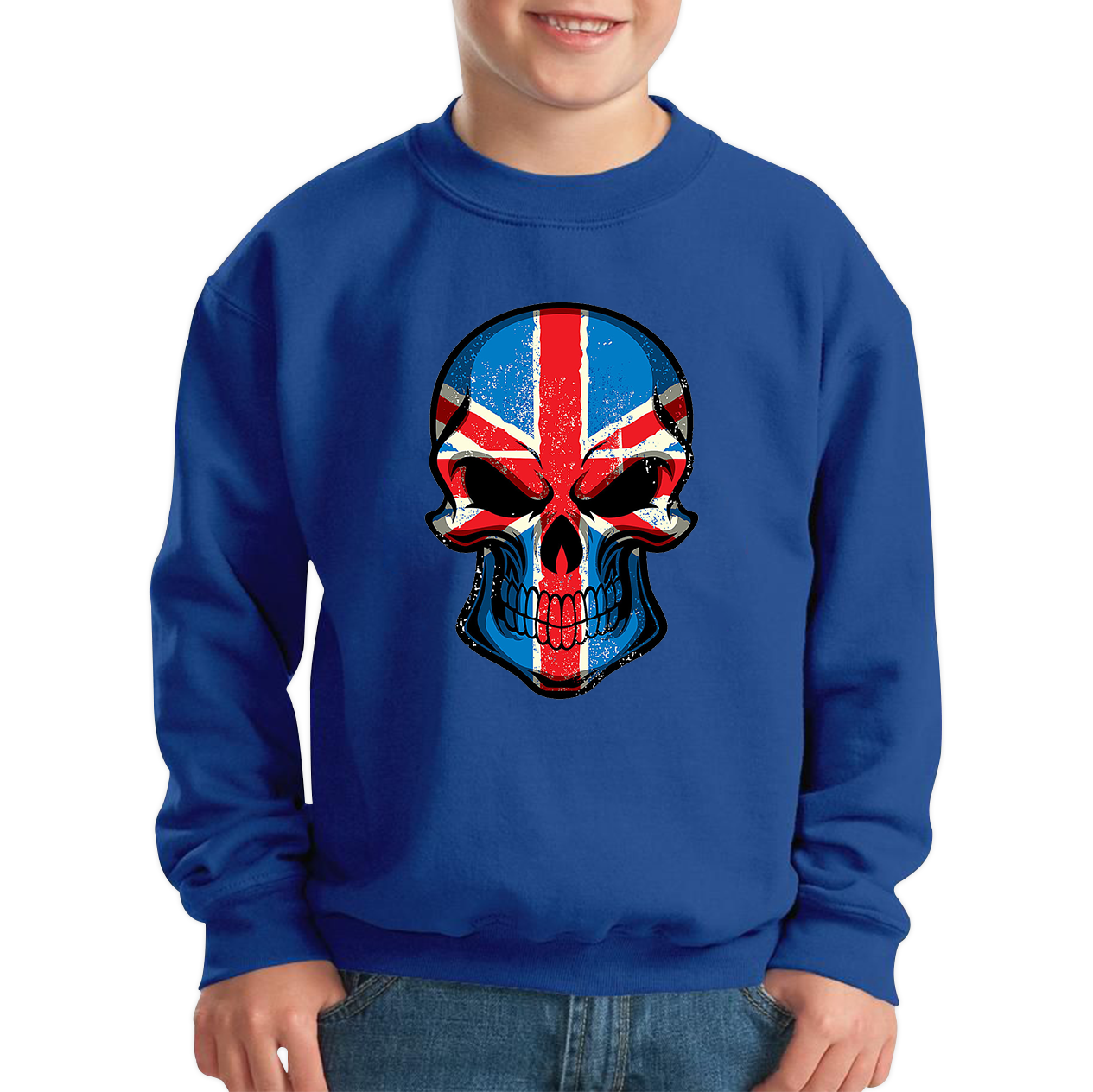 Skull Face British National Day Sweatshirt