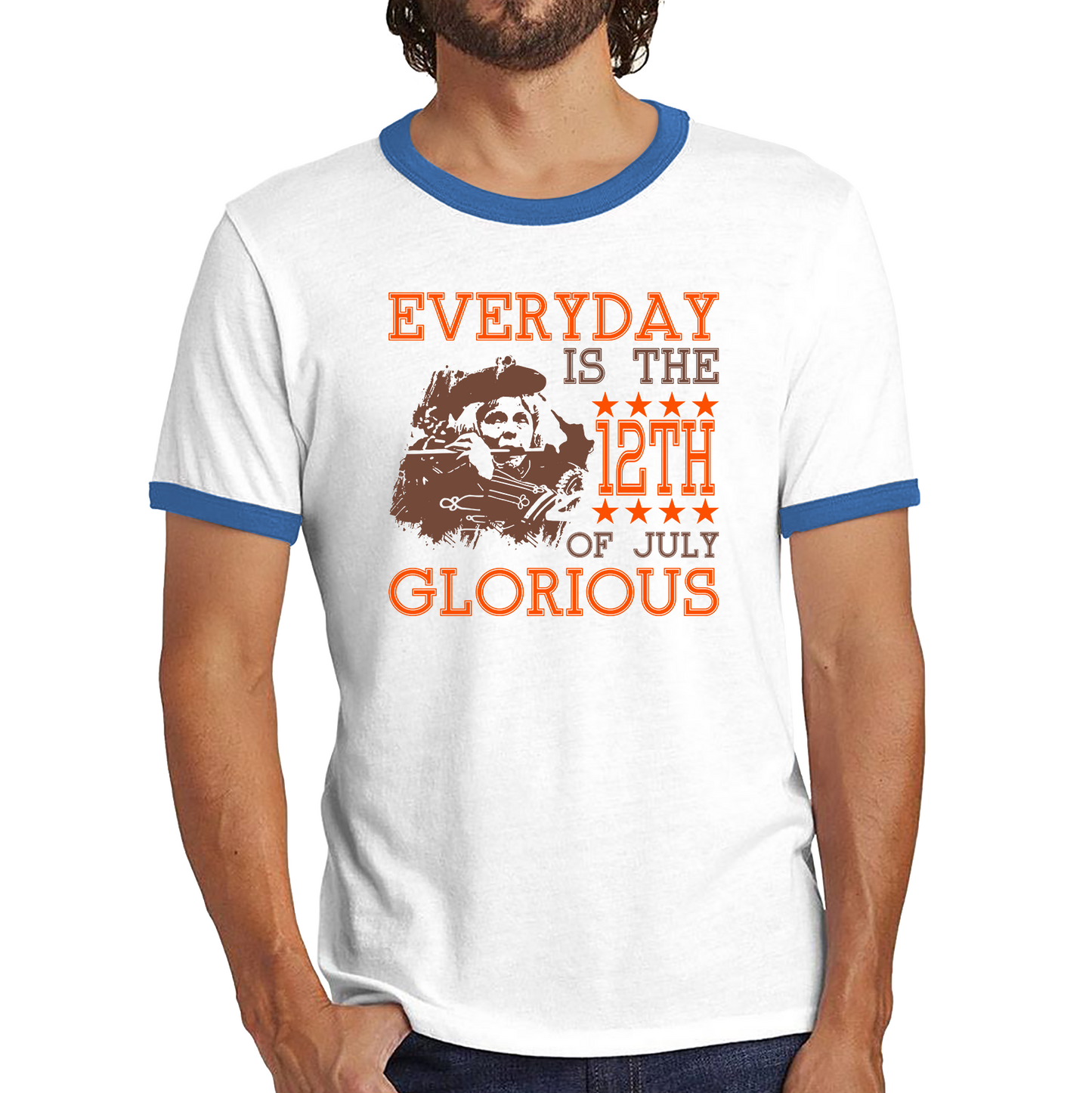 Everyday Is A 12th July Glorious Shirt Battle Of Boyne Victory King William III British Royal Family Ringer T Shirt