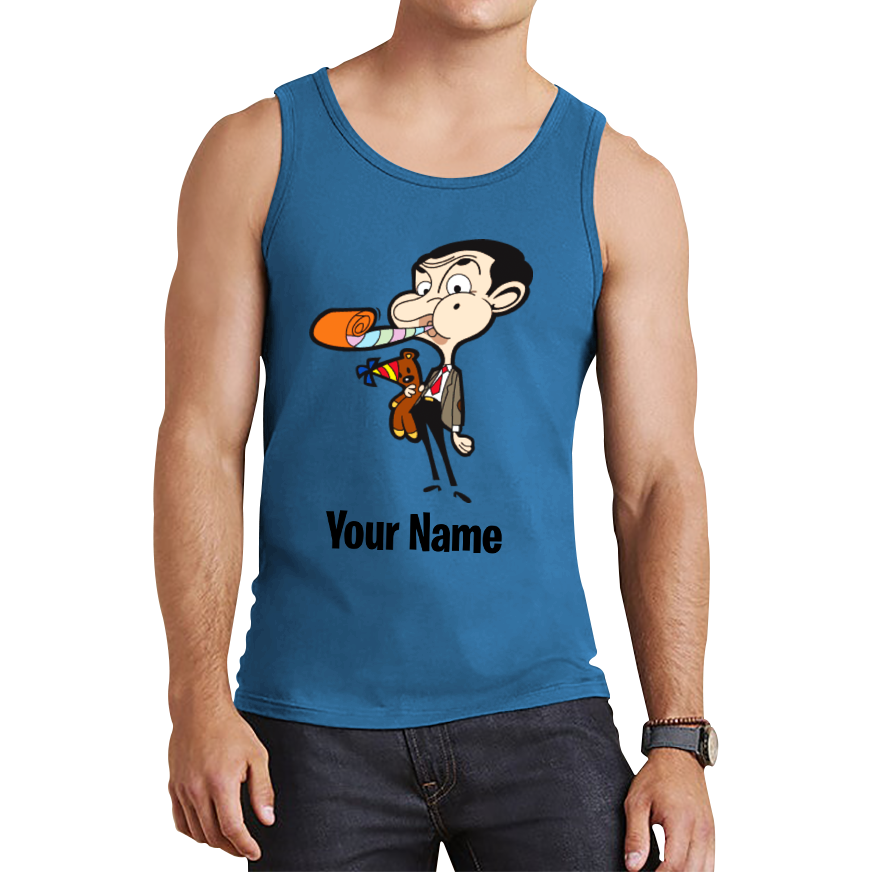 Mr. Bean Personalised Your Custom Name Tank Top