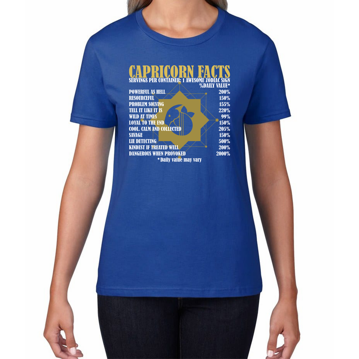 Capricorn Facts Horoscope Zodiac Astrological Sign Astrology Signs Birthday Present Womens Tee Top