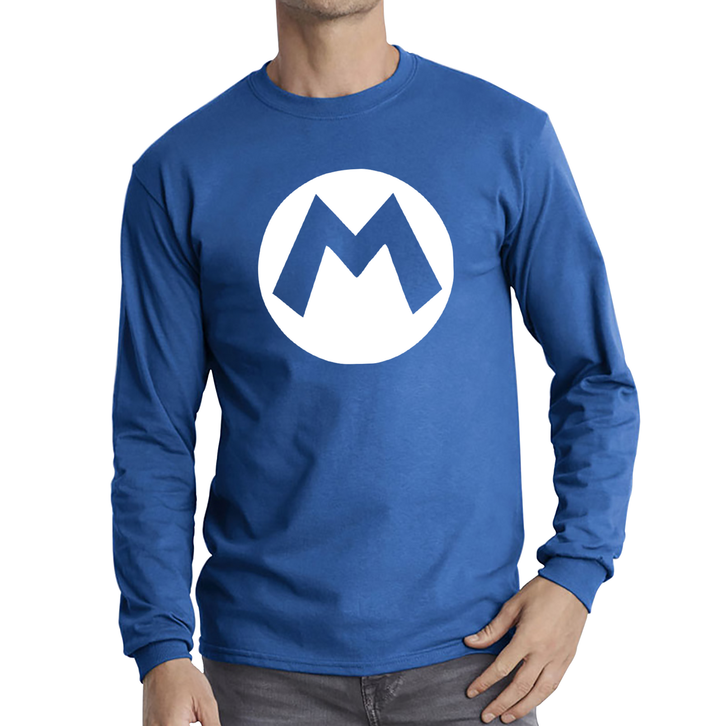 Mario Bros Character Logo Super Mario Mario Mario Bro Toad Retro Gaming Long Sleeve T Shirt