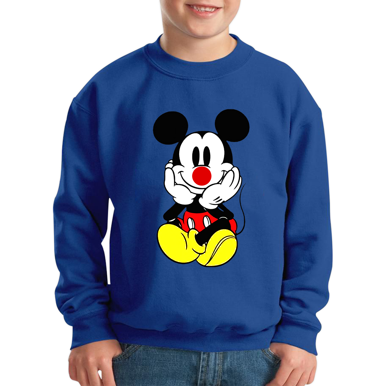 Mickey Mouse Red Nose Day Sweatshirt