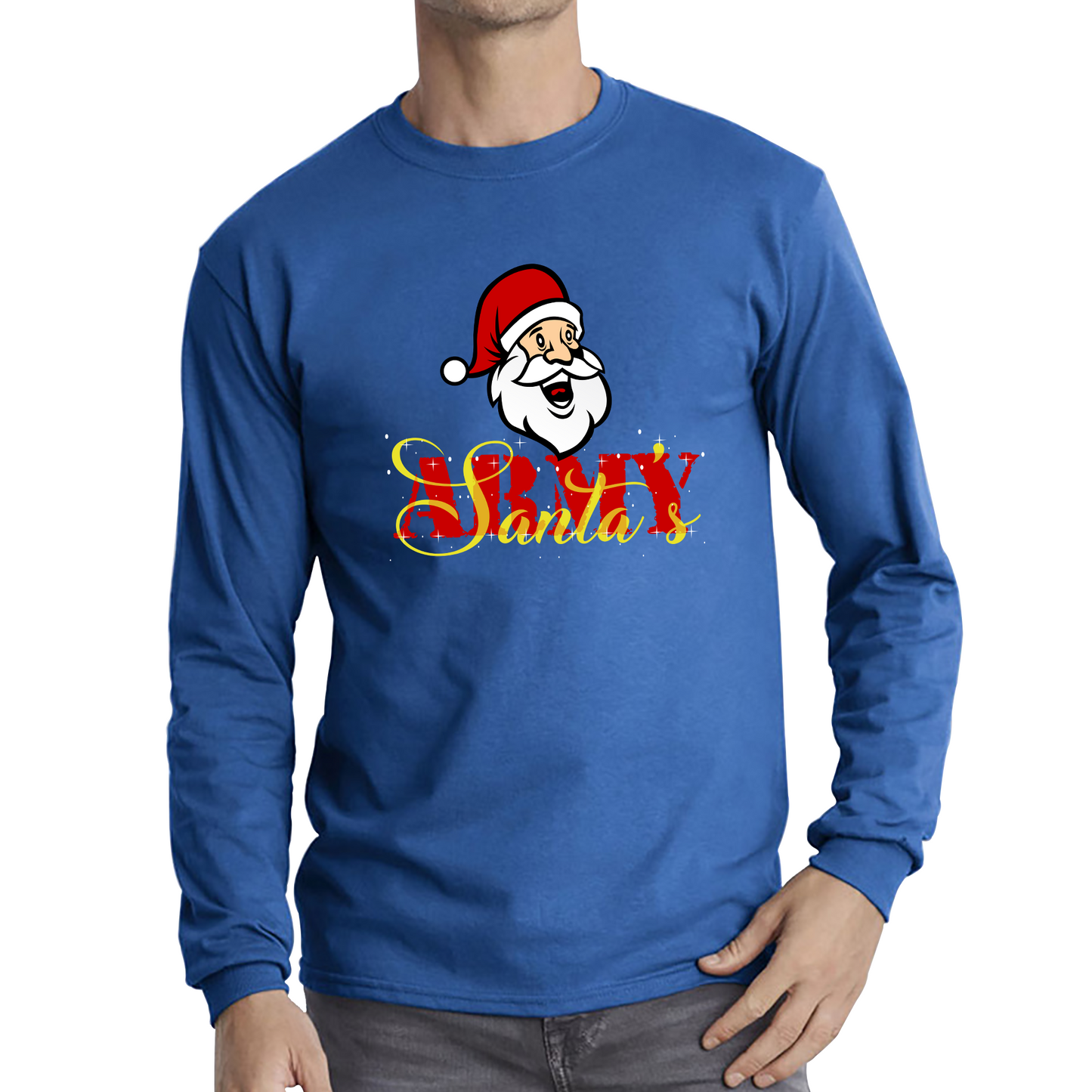 christmas santas army tee