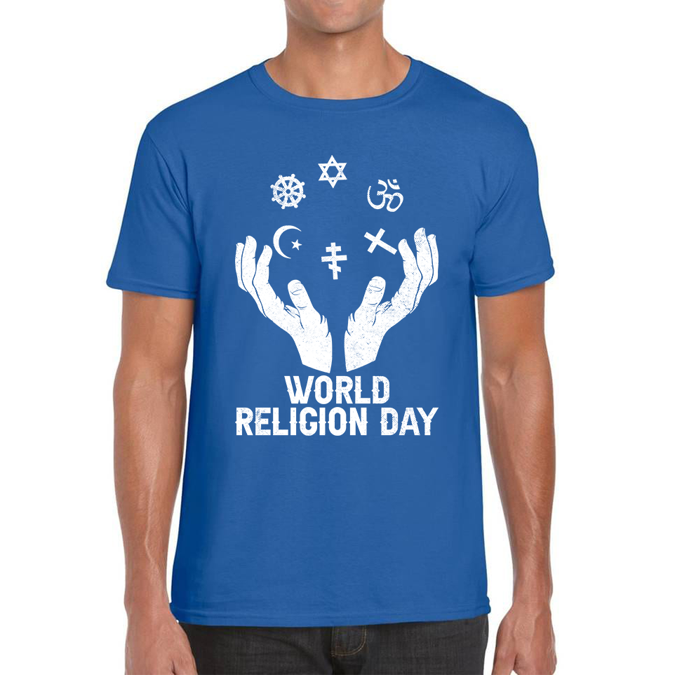 World Religion Day Religious Peace For Everyone Religious Love Religion Day Mens Tee Top
