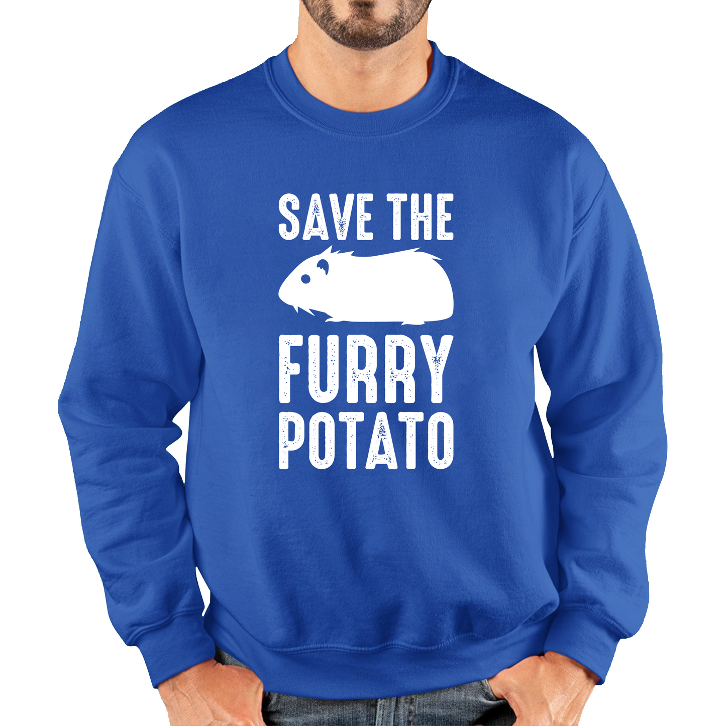 Save The Furry Potato Funny Guinea Pig Sweatshirt
