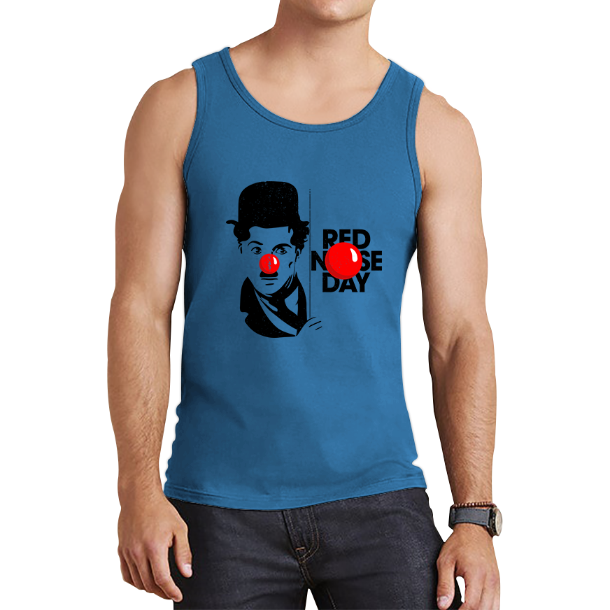 Charlie Chaplin Red Nose Day Tank Top