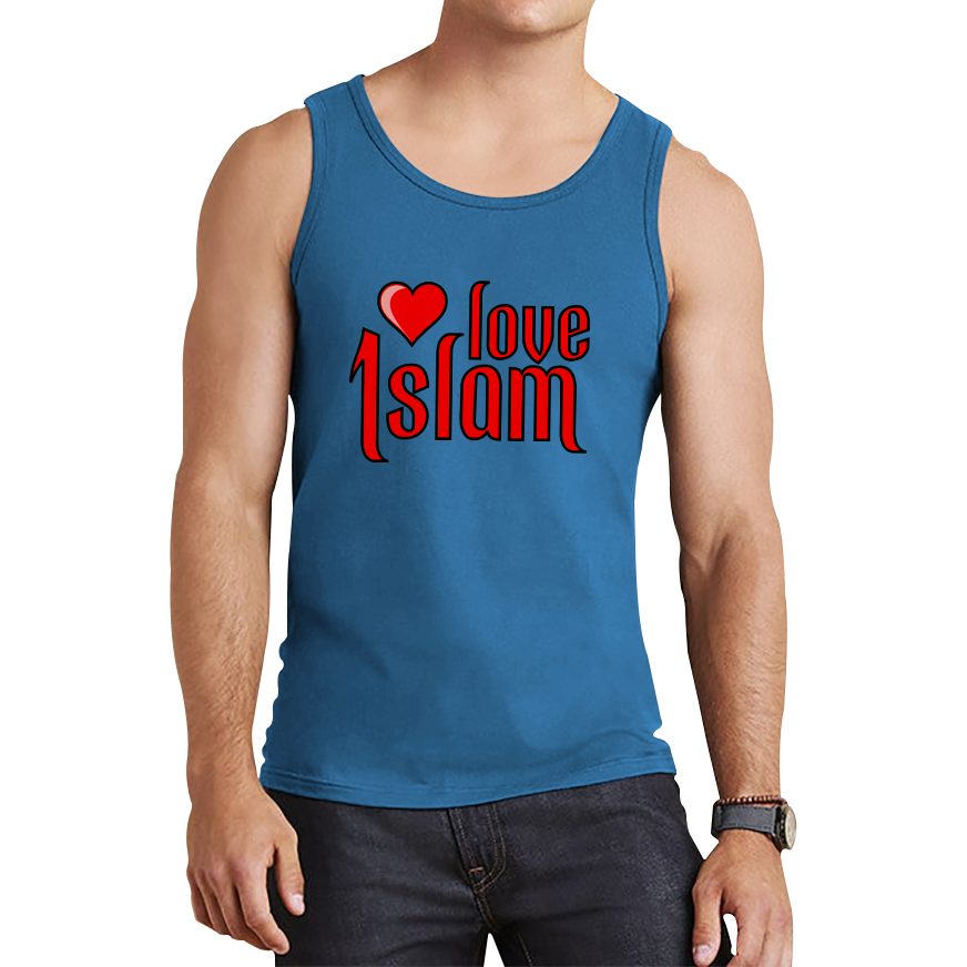 Love Islam Heart Spiritual Islamic Religious Muslims Religion Tank Top