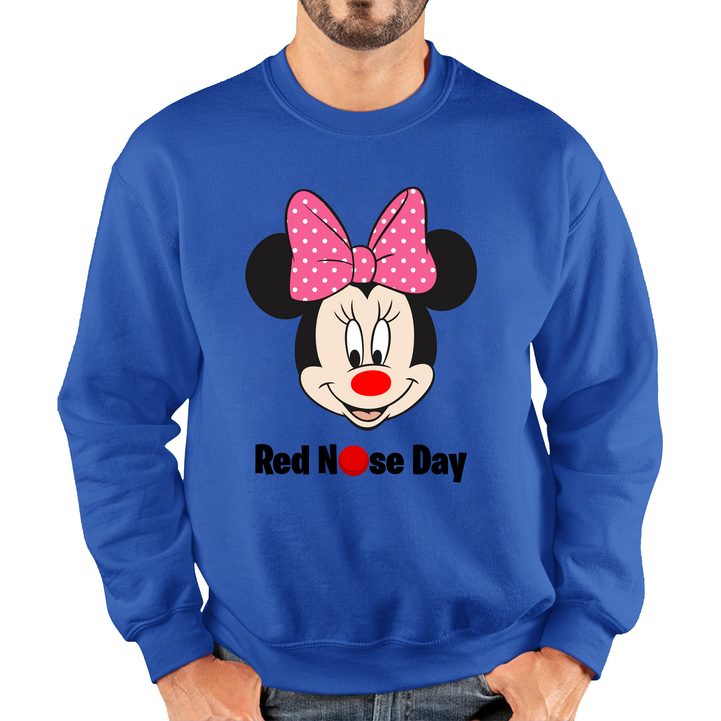Minnie Mouse Red Nose Day Sweatshirt