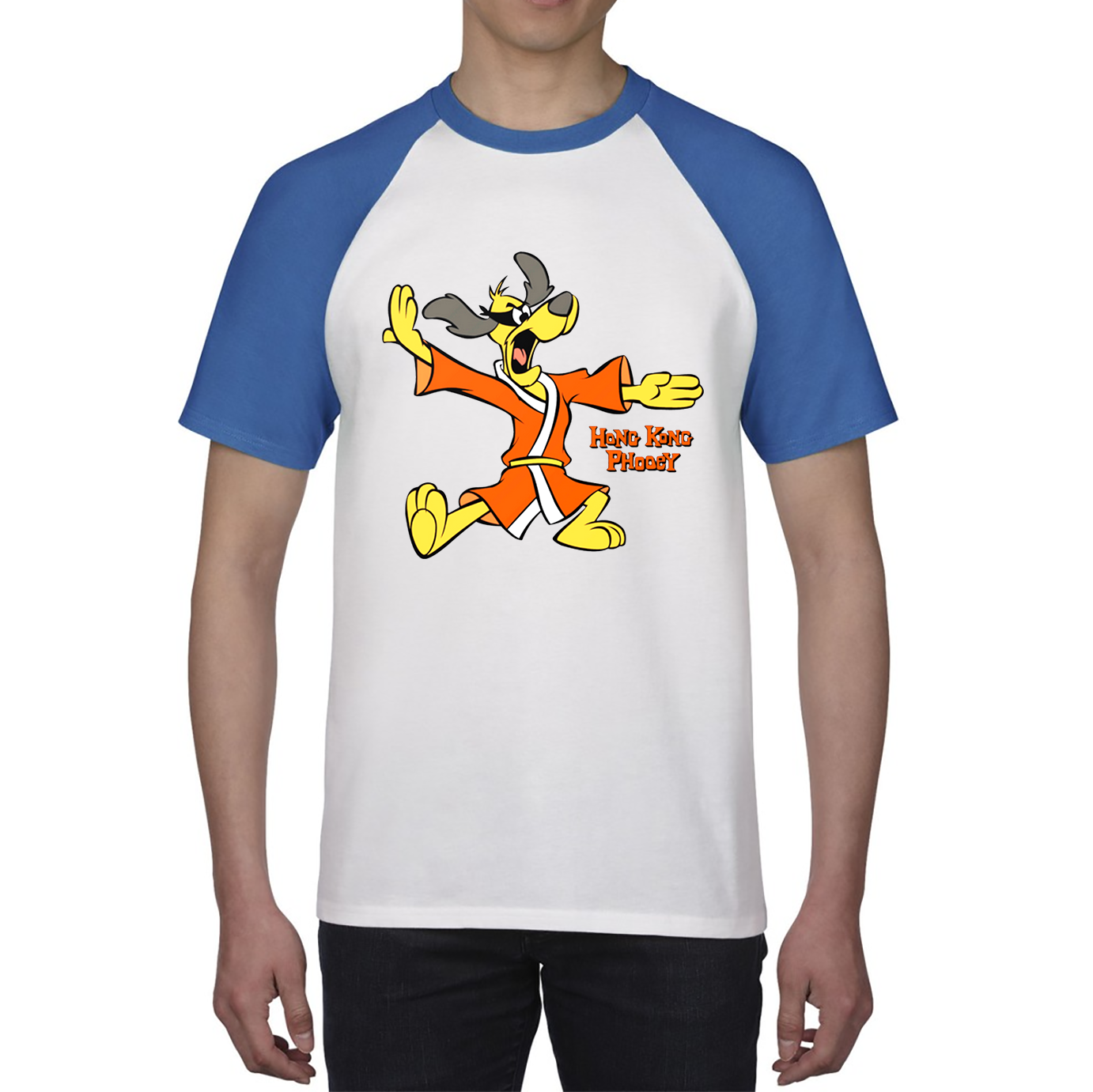 Hong Kong Phooey High Karate Animated TV Series Funny Cartoon Character Baseball T Shirt
