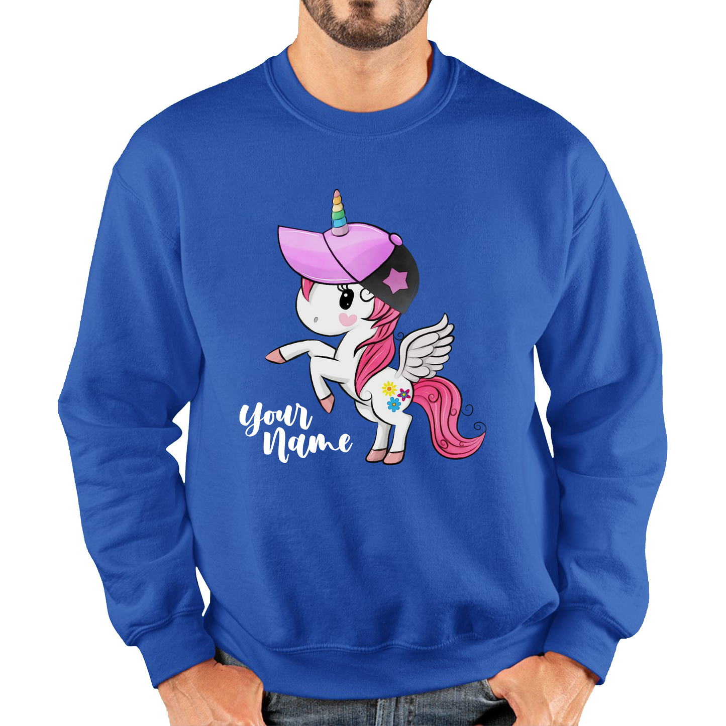 Personalised Your Name Little Unicorn Sweatshirt