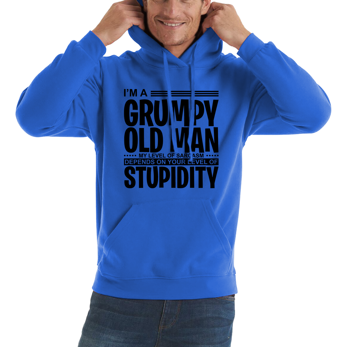 I'm A Grumpy Old Man Stupidity Funny Hoodie