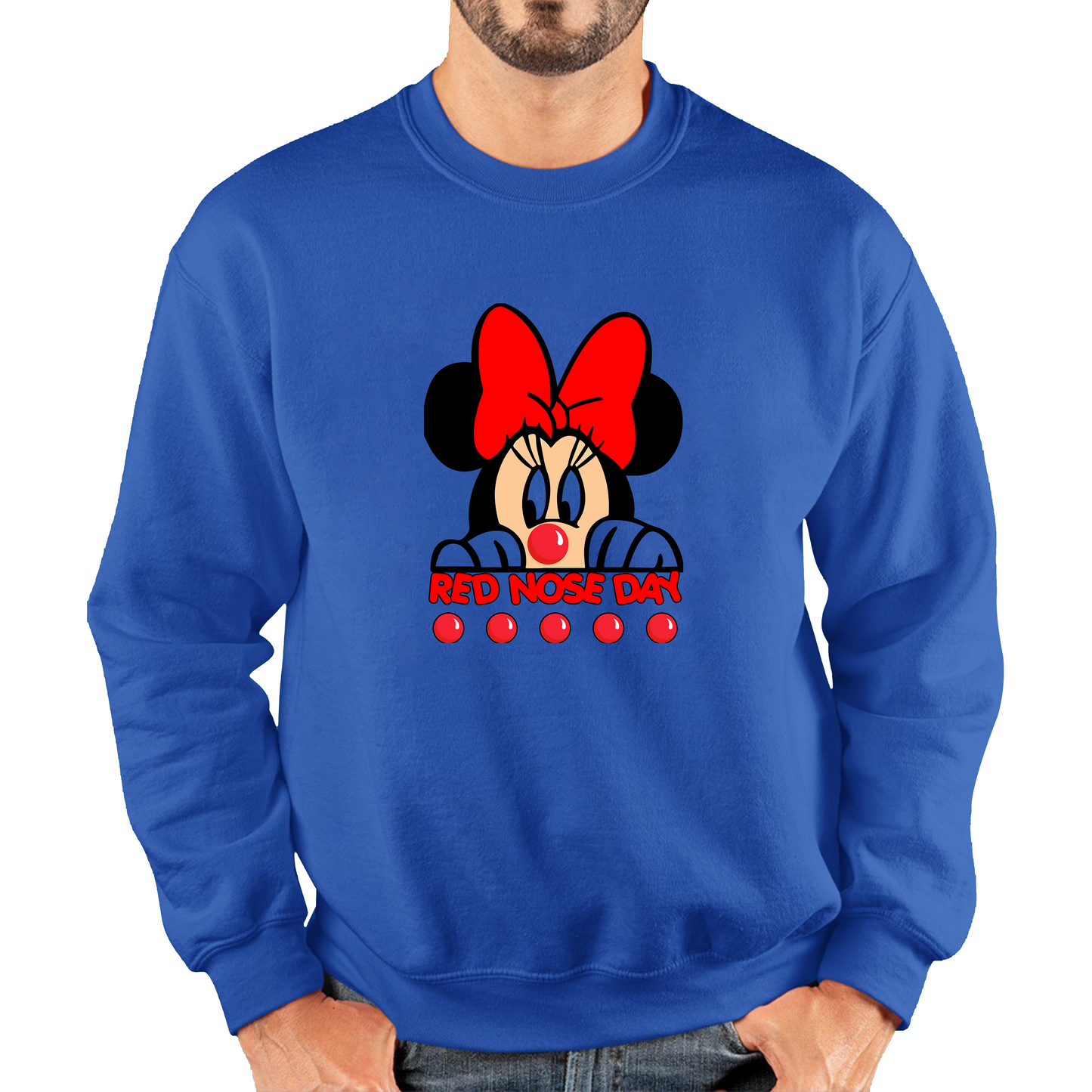 Disney Minnie Mouse Red Nose Day Sweatshirt