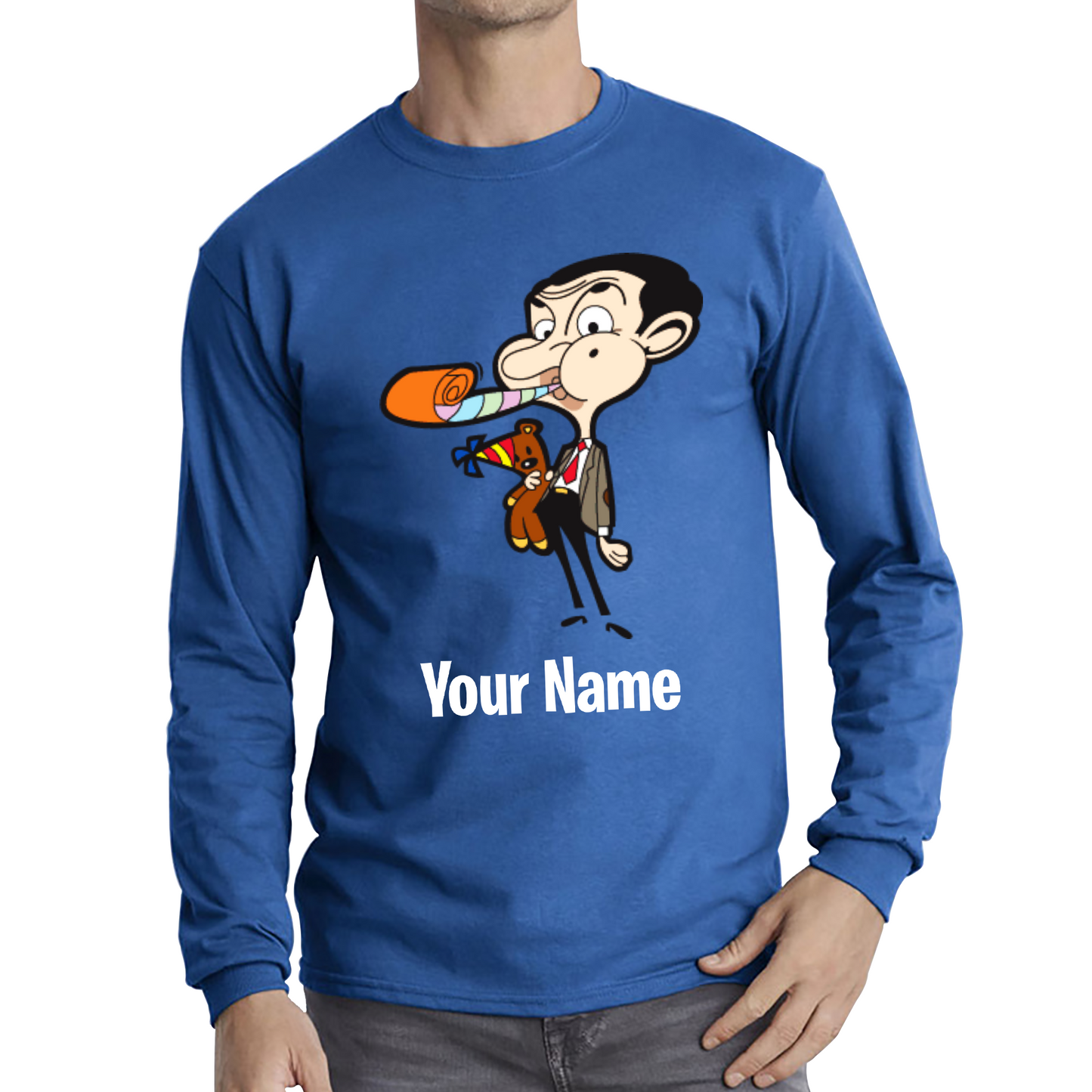 Personalised Mr. Bean Your Custom Name T Shirt