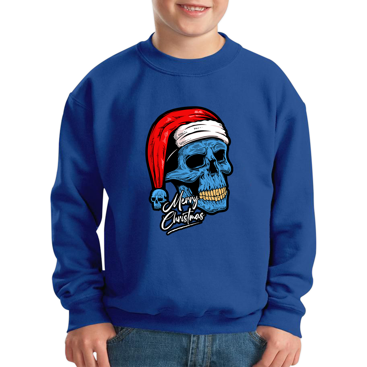 santa skull jumper