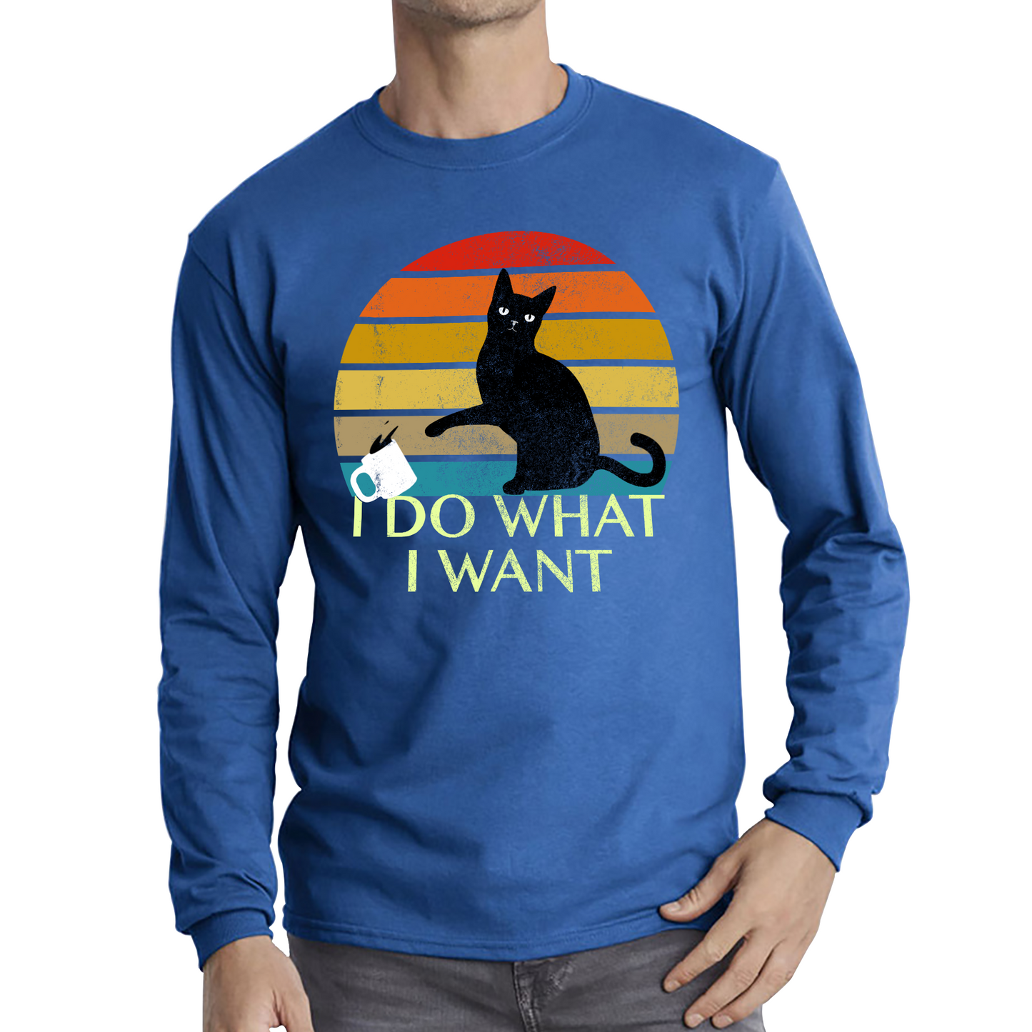 Black Cat I Do What I Want Vintage T Shirt