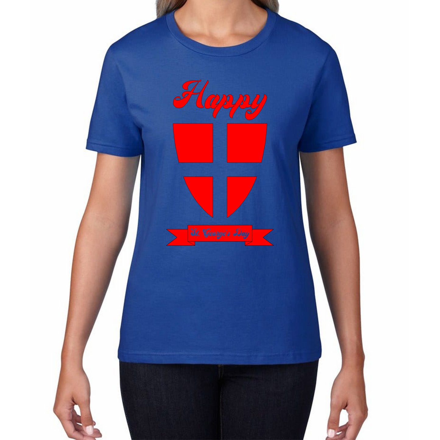 Happy St. George's Day Knight Shield T Shirt