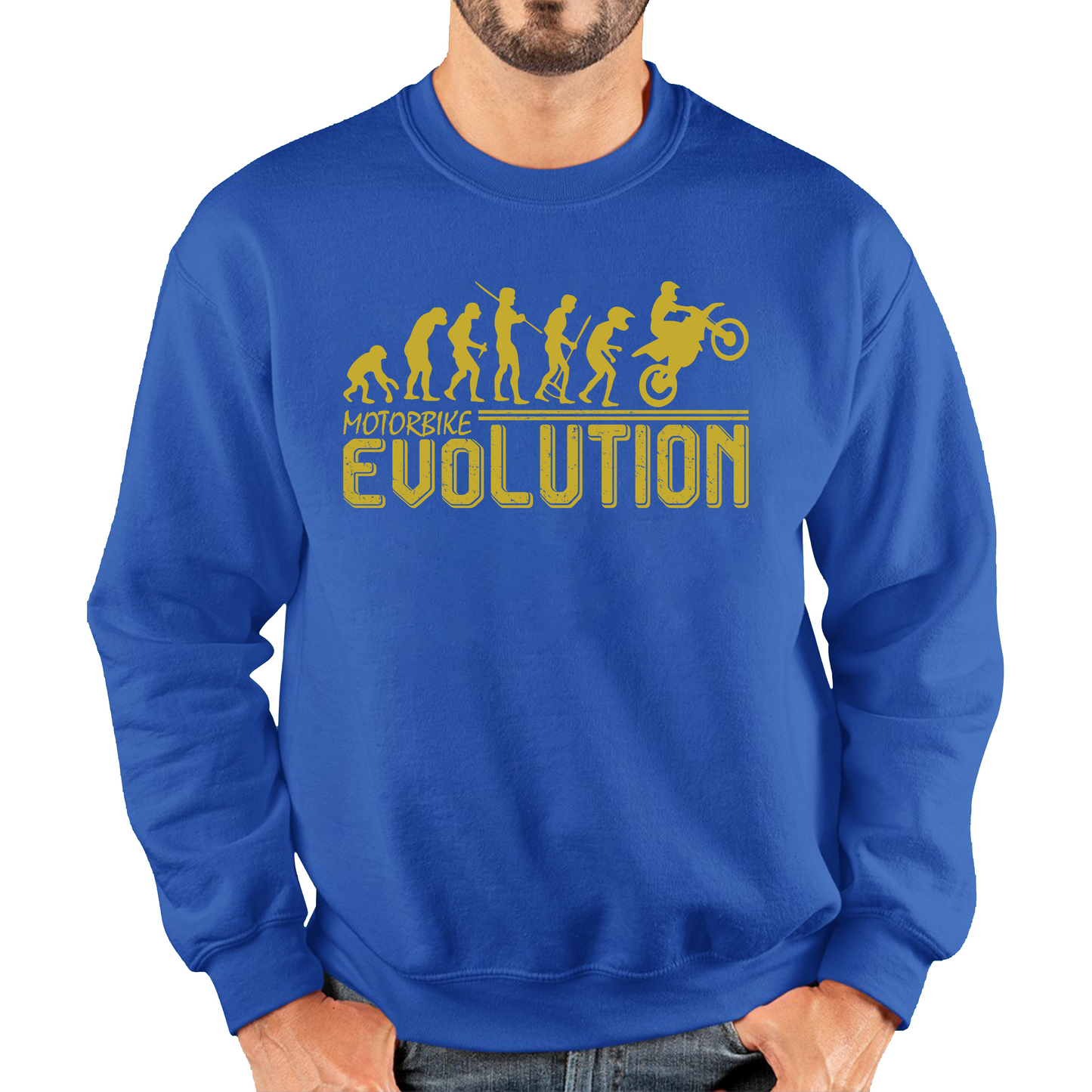 Motorbike Evolution Funny Sweatshirt