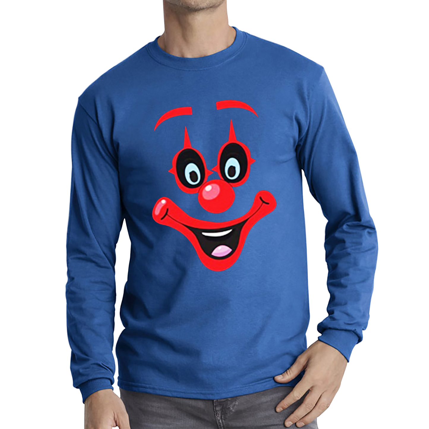 Funny Clown Face Red Nose Day T Shirt