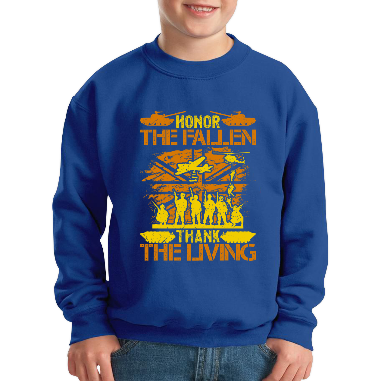 Honor The Fallen Thank Living Veteran Memorial Day Sweatshirt