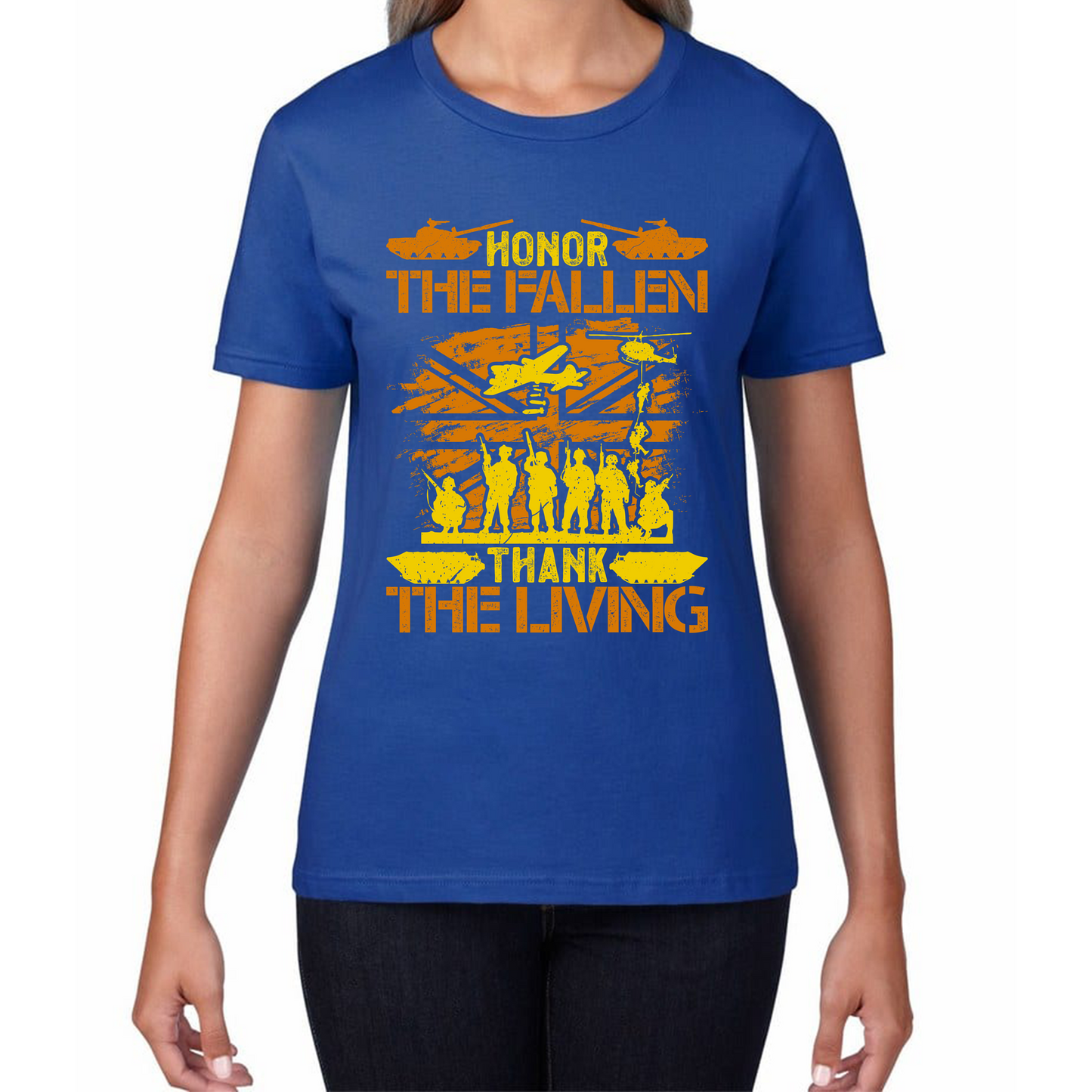 Honor The Fallen Thank Living Veteran Memorial Day T Shirt