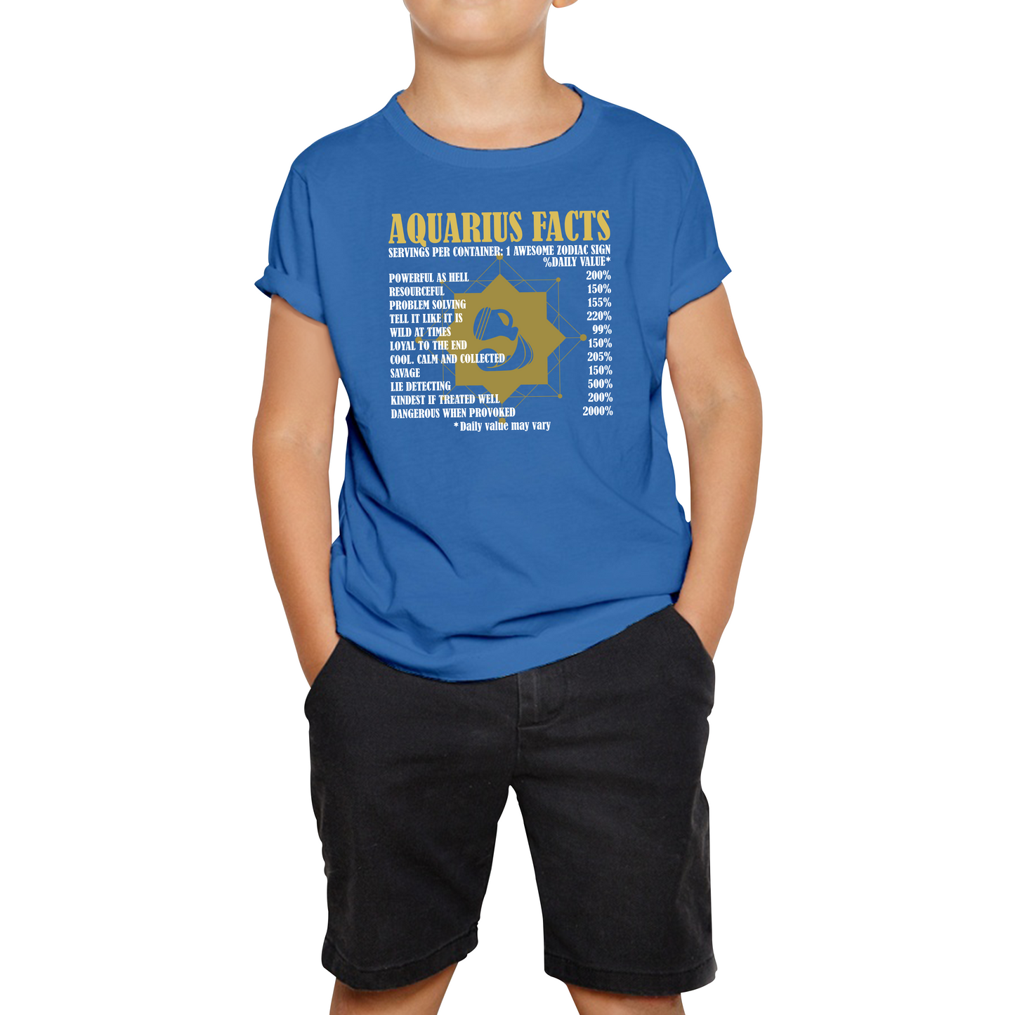 Aquarius Facts Horoscope Zodiac Astrological Sign Astrology Signs Birthday Present Kids Tee