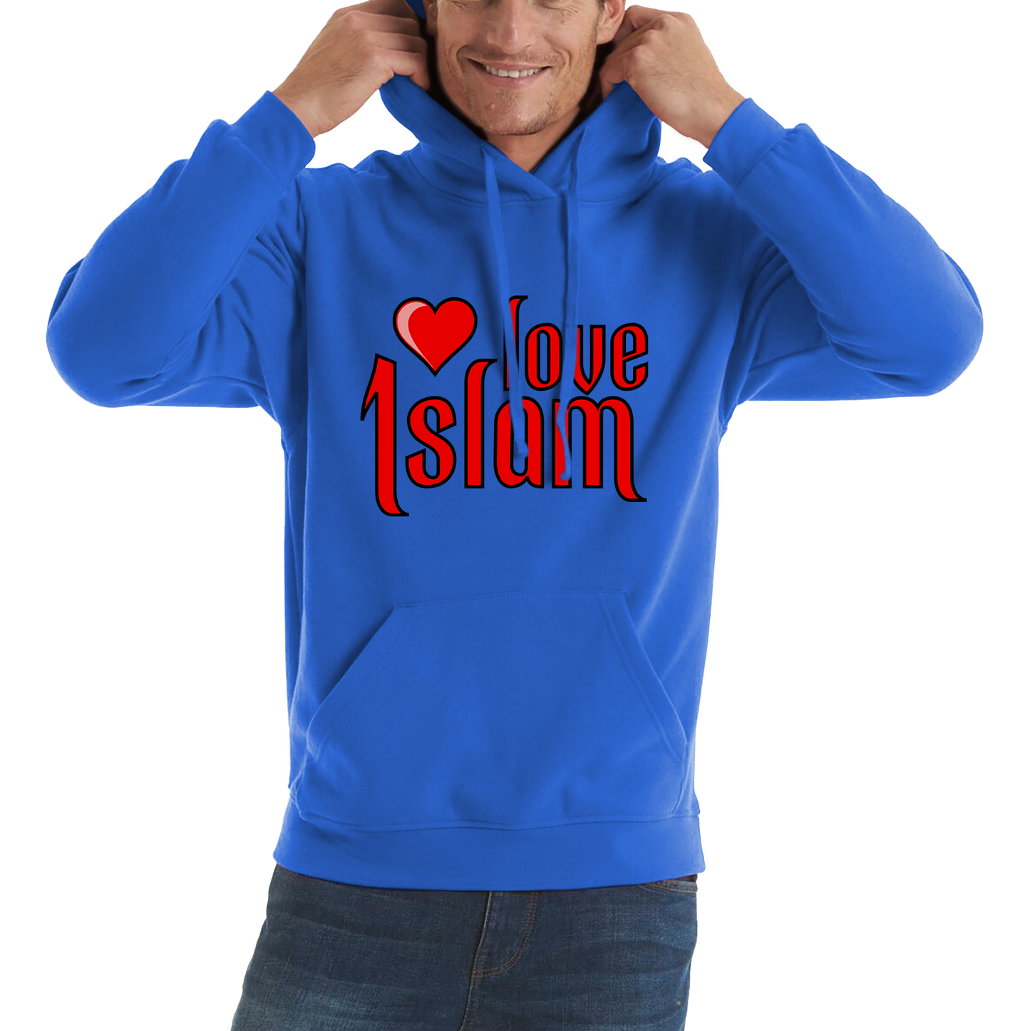 Love Islam Heart Spiritual Islamic Religious Muslims Religion Unisex Hoodie