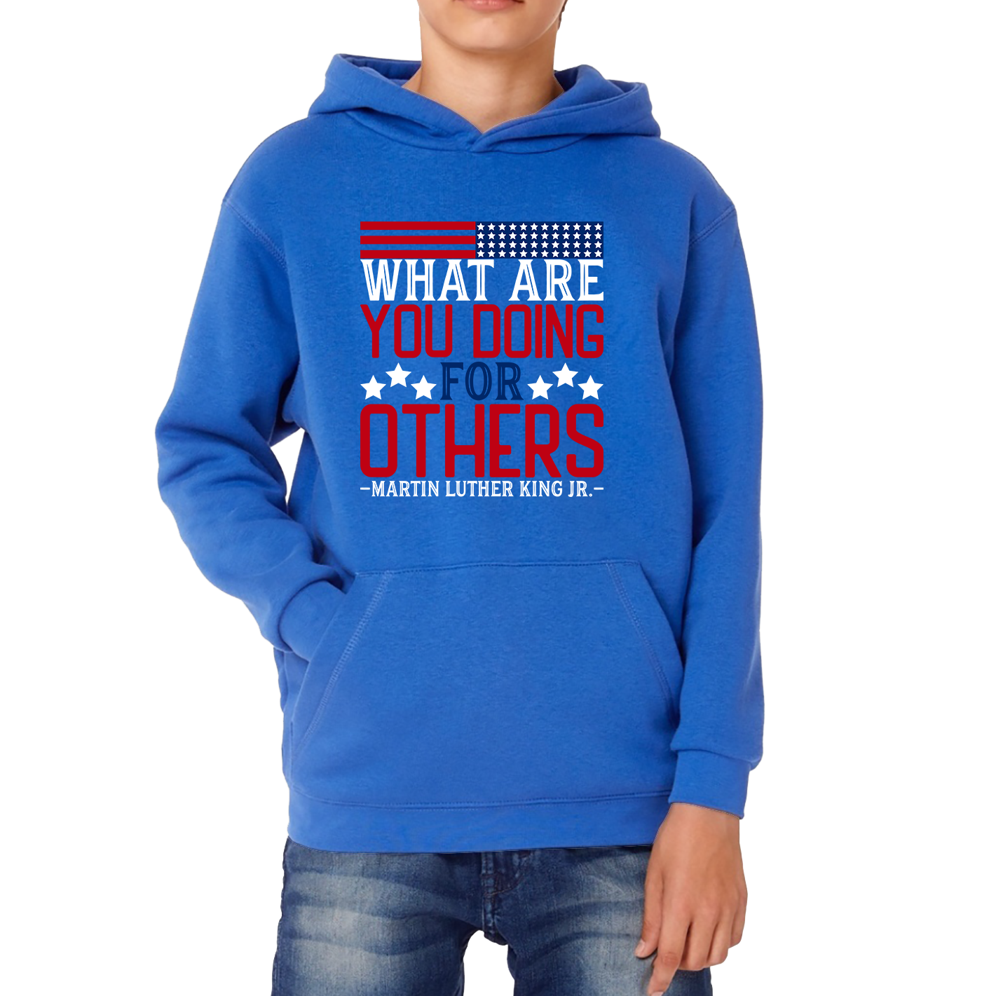 What Are You Doing For Others MLK Quotes Black Lives Matters Inspirational Motivational Kids Hoodie