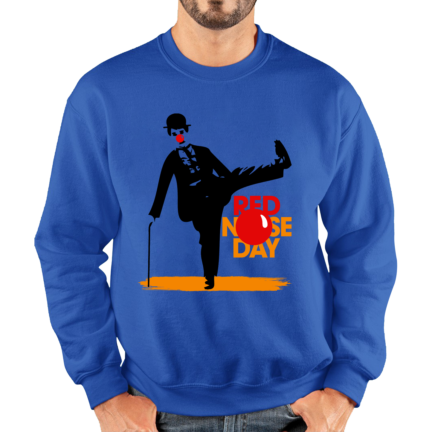 Comic Relief Red Nose Day Charlie Chaplin Sweatshirt