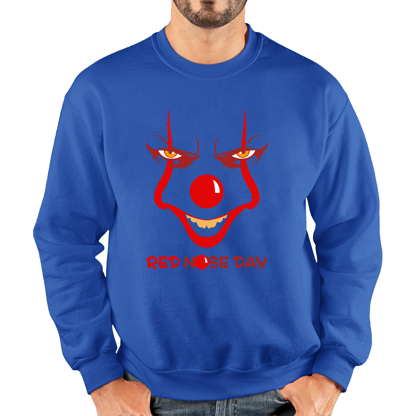 Pennywise Clown Face Red Nose Day Sweatshirt