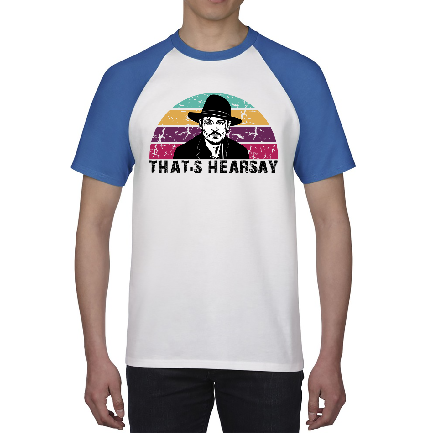 That's Hearsay Vintage Shirt Justice For Johnny Depp Stand Support Him Baseball T Shirt
