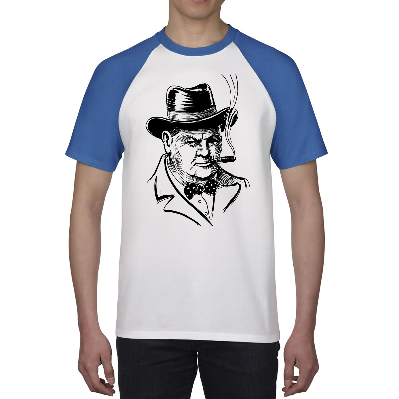 Sir Winston Churchill Former Prime Minister of the United Kingdom Baseball T Shirt