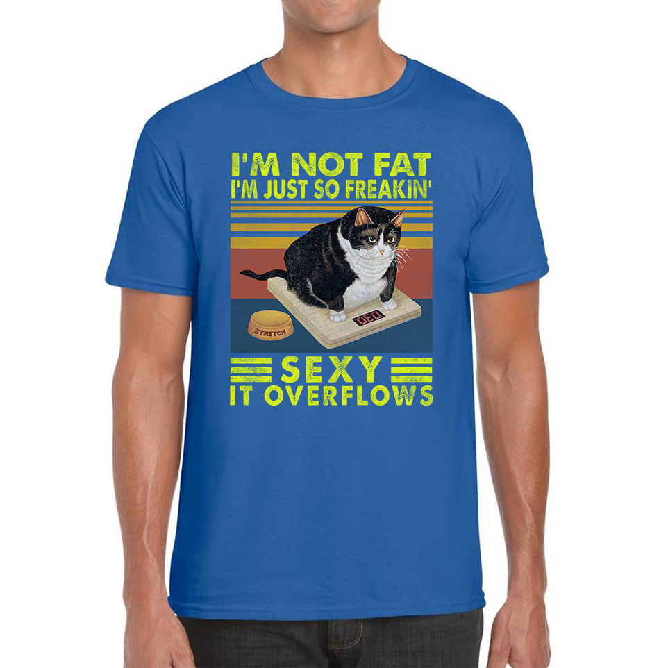 I’m Not Fat I’m Just So Freakin Sexy It Overflows Cat Vintage T Shirt
