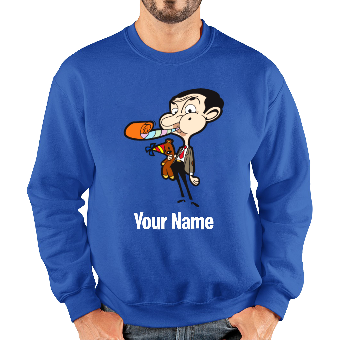 Personalised Mr. Bean Your Custom Name Sweatshirt