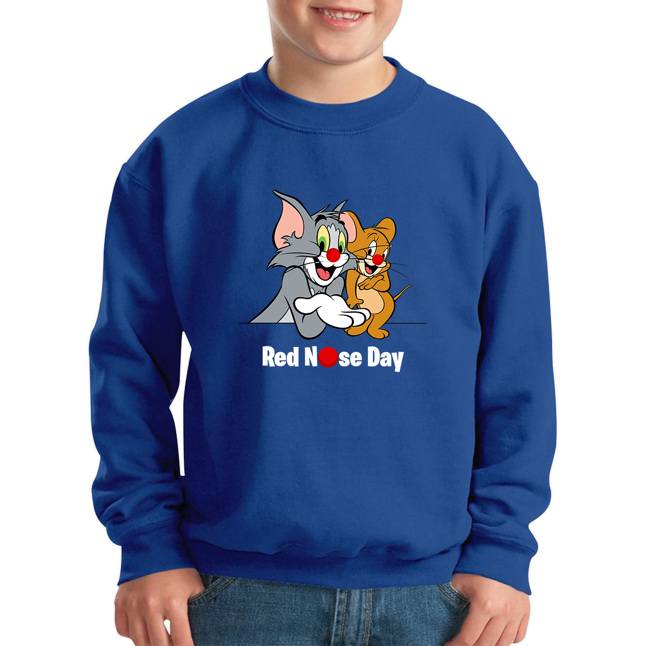 Tom And Jerry Red Nose Day Sweatshirt