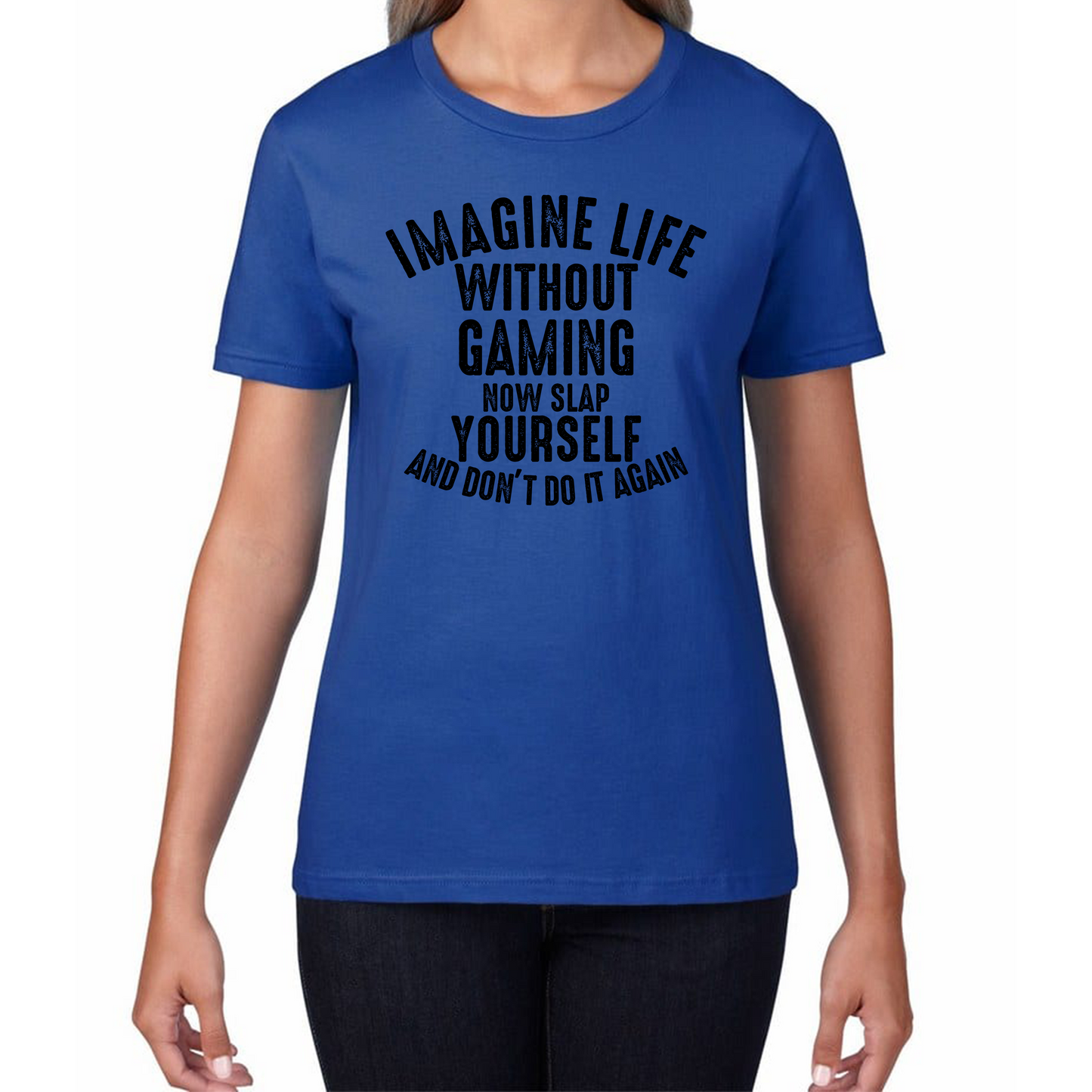 Imagine Life Without Gaming Funny T Shirt