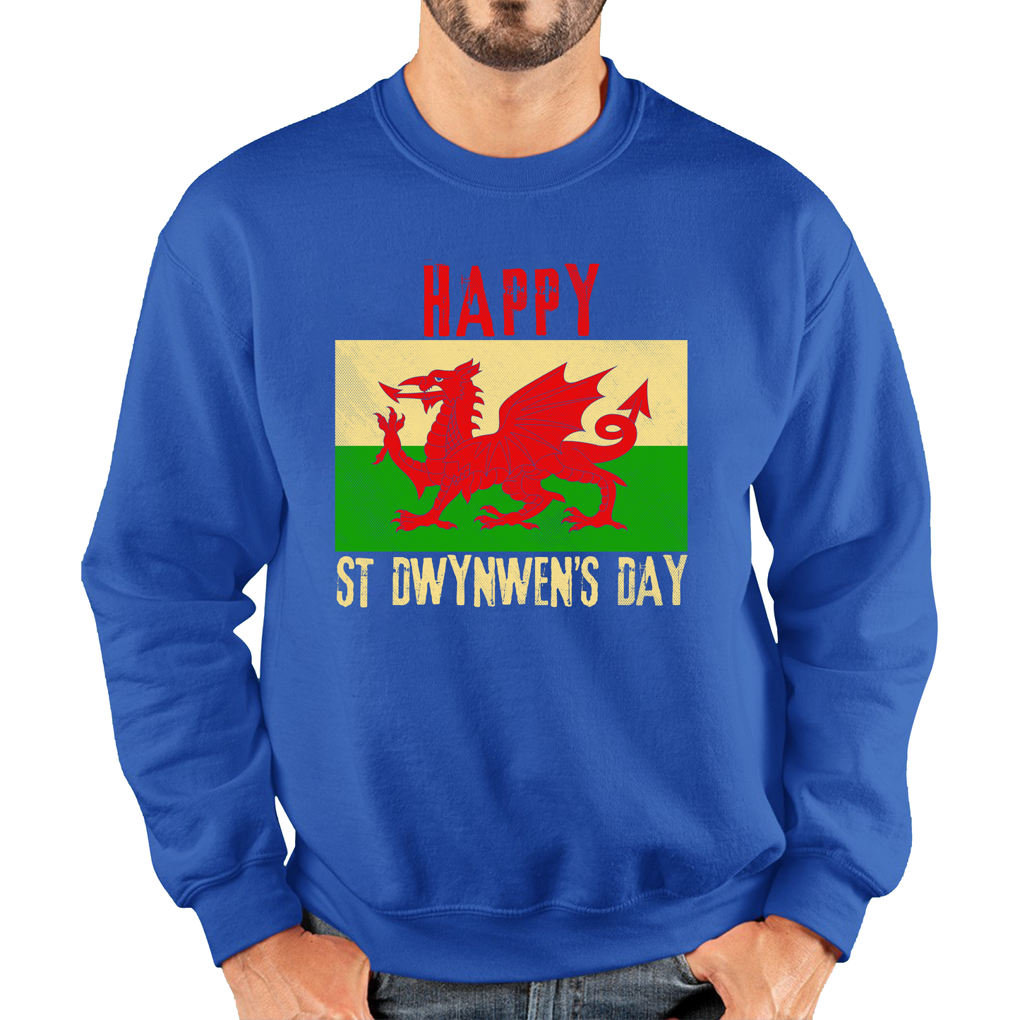 Happy St Dwynwen's Day Dydd Santes Dwynwen Saint Dwynwen Day Saint Of Lovers Unisex Sweatshirt