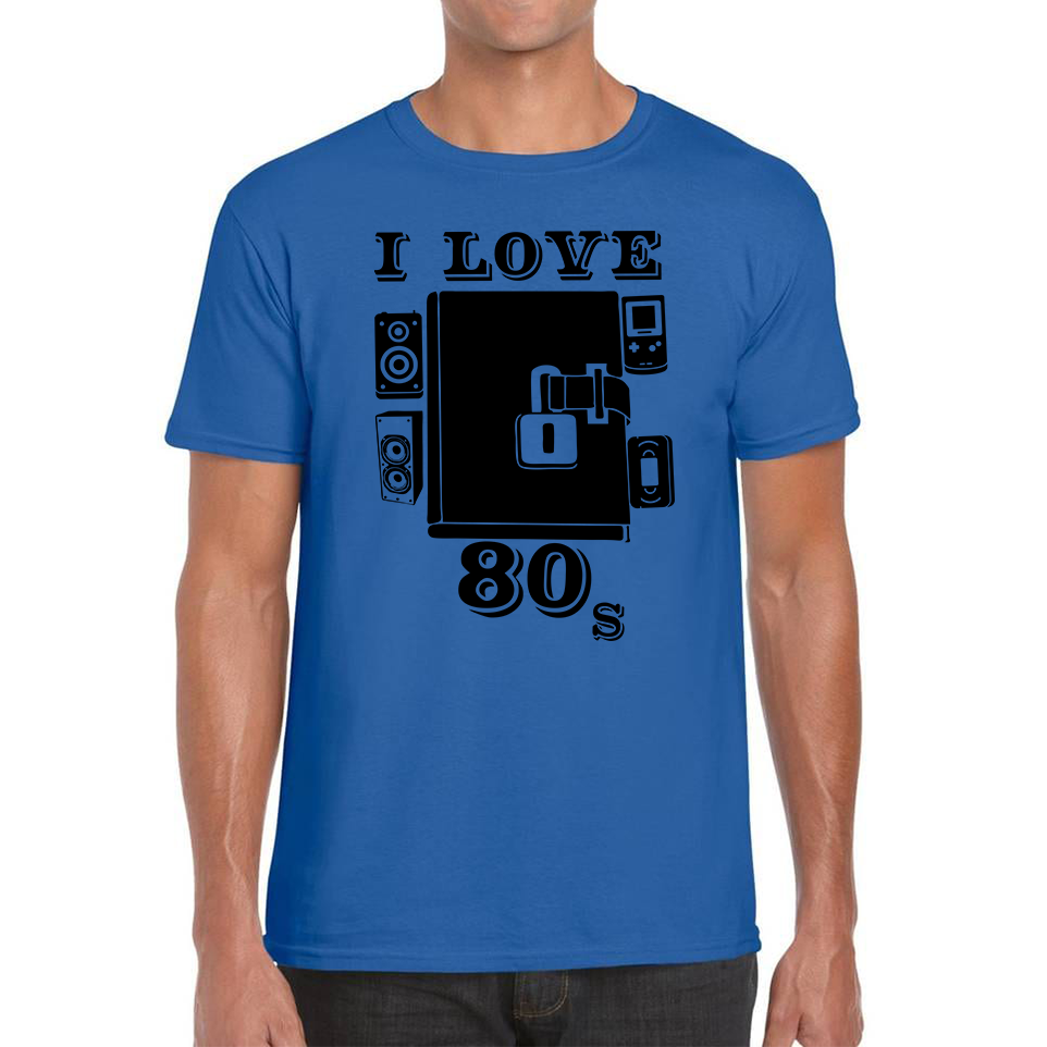 I Love 80s Dairy Old Music T Shirt