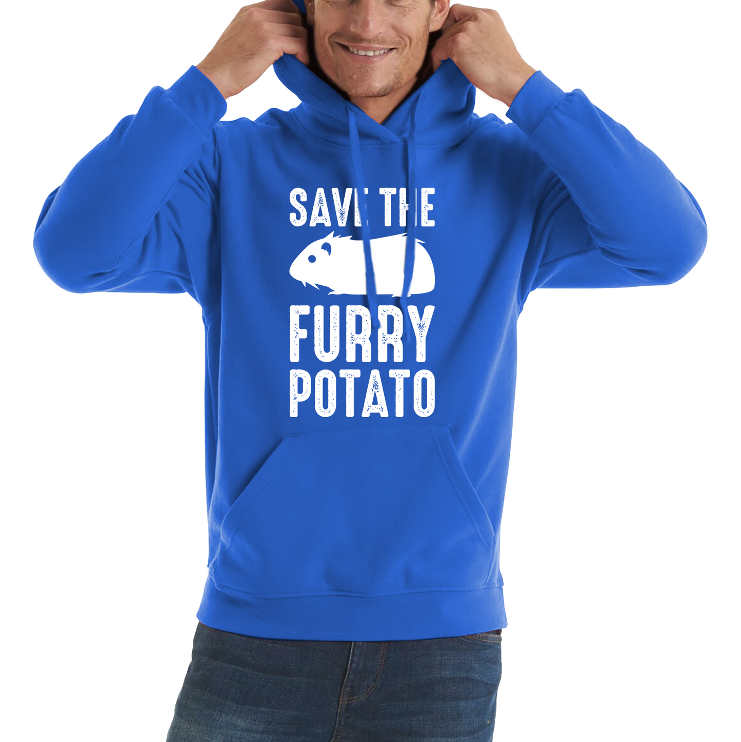 Save The Furry Potato Funny Guinea Pig Hoodie