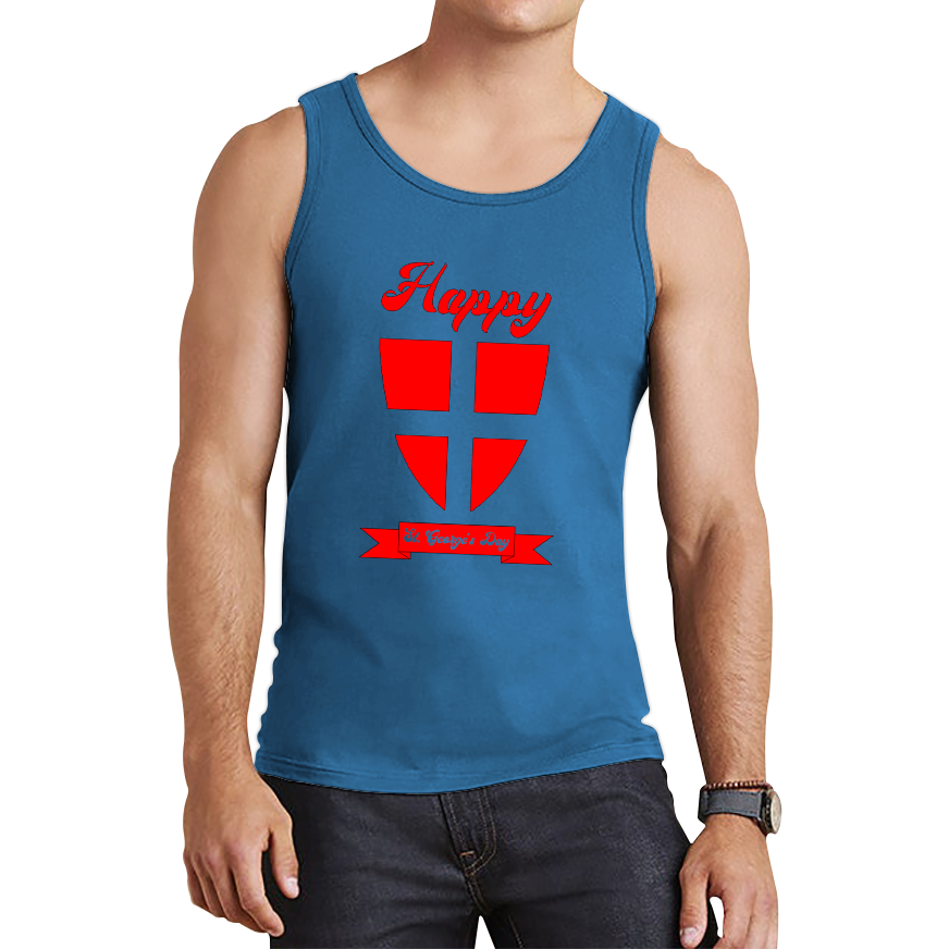 Happy St. George's Day Knight Shield Tank Top