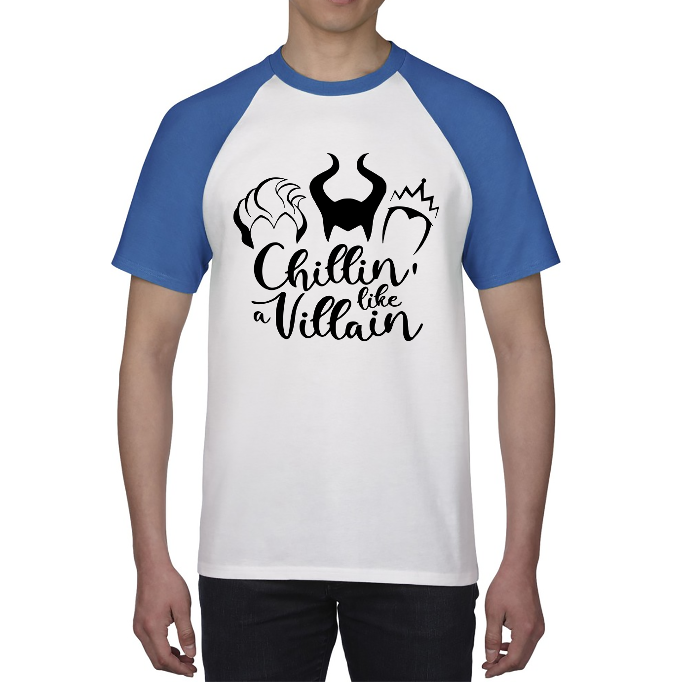 Disney Villains Chillin Like A Villain Baseball T Shirt
