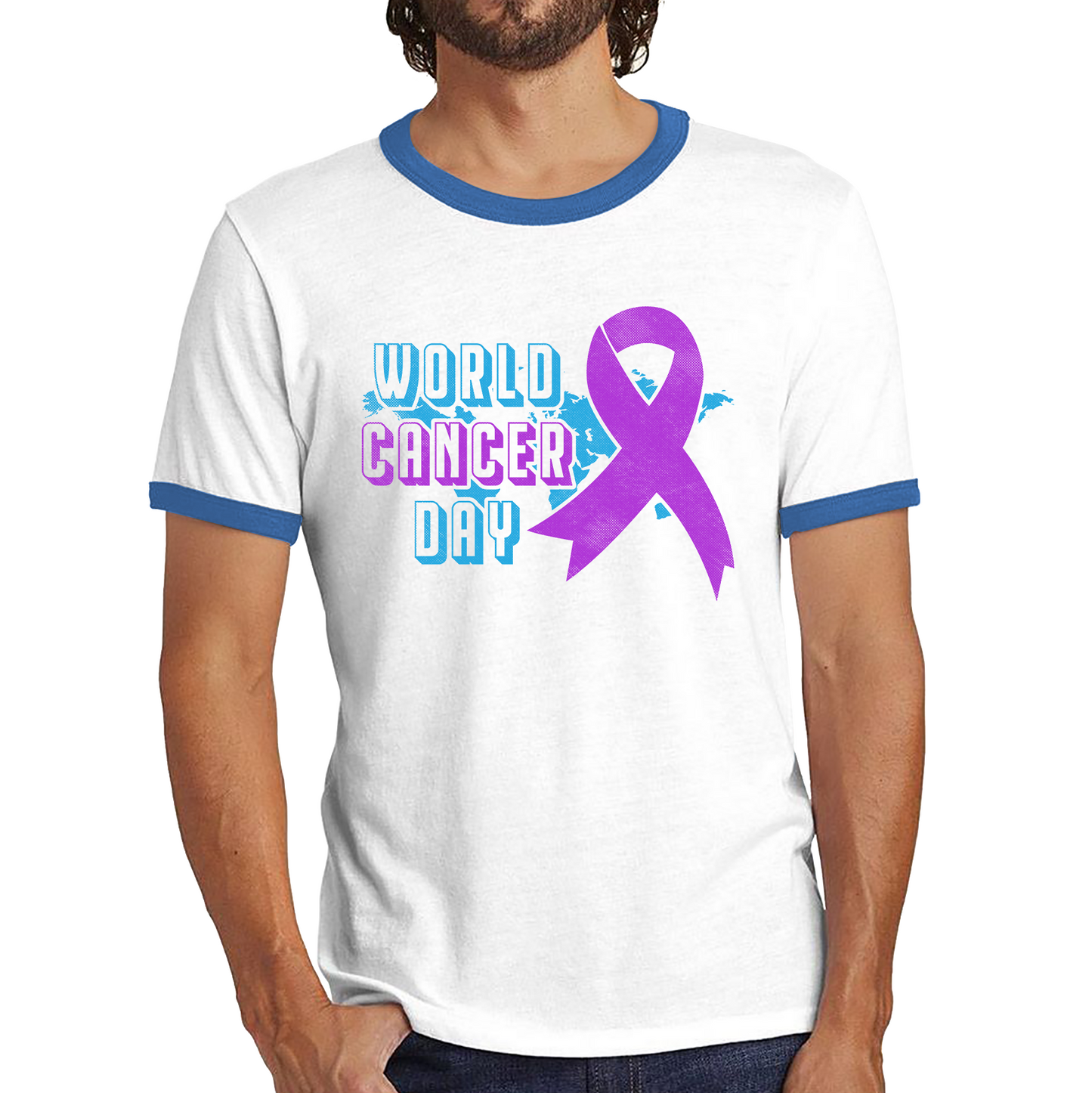World Cancer Day 4 February Cancer Day Cancer Awareness Cancer Warrior Ringer T Shirt