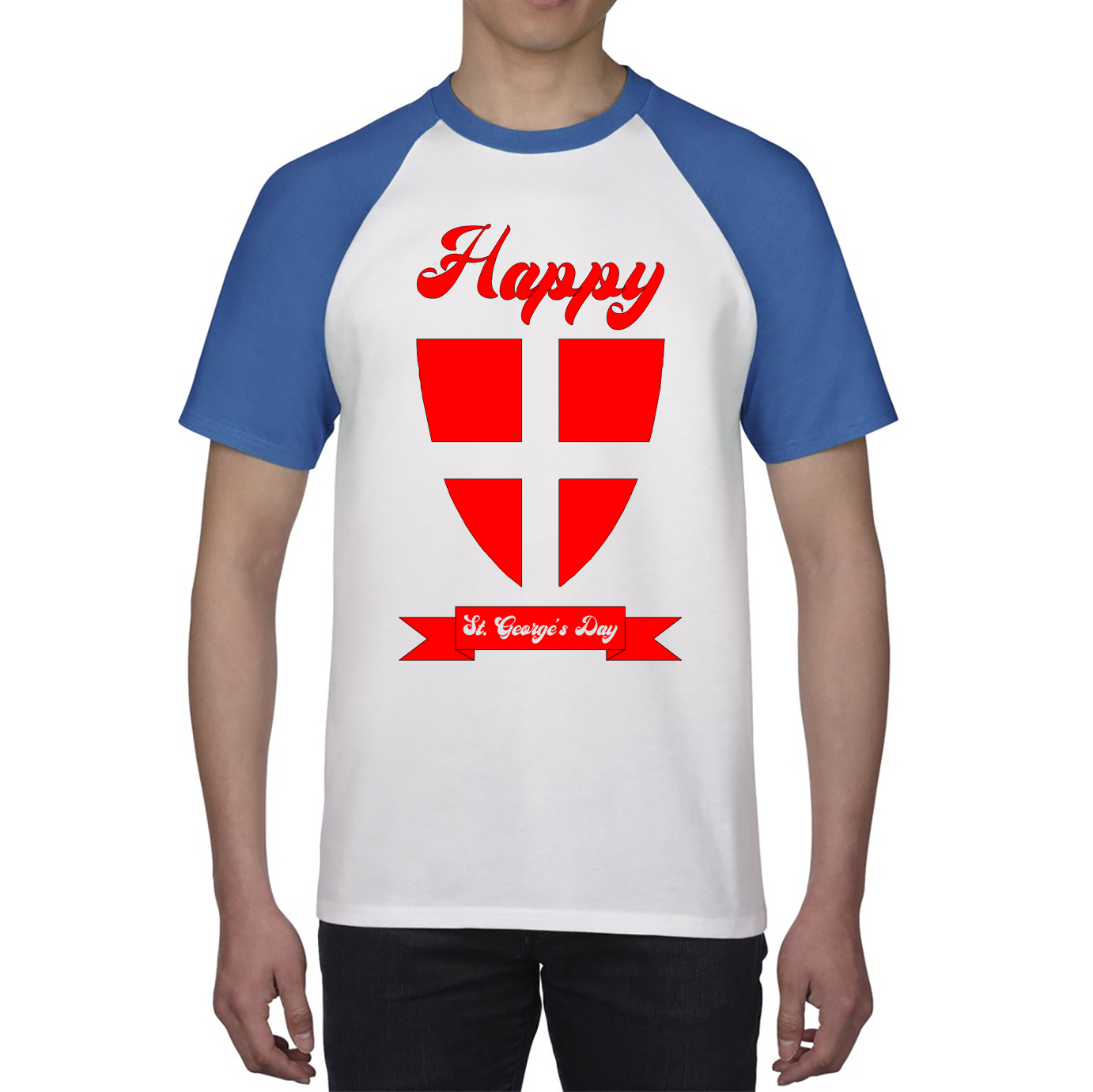 Happy St. George's Day Knight Shield George's Day Baseball T Shirt