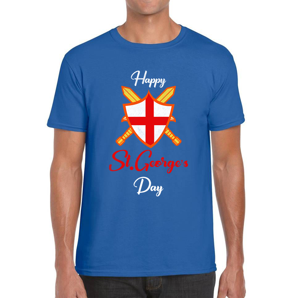 Happy St. George's Day Sword And Sheild T Shirt