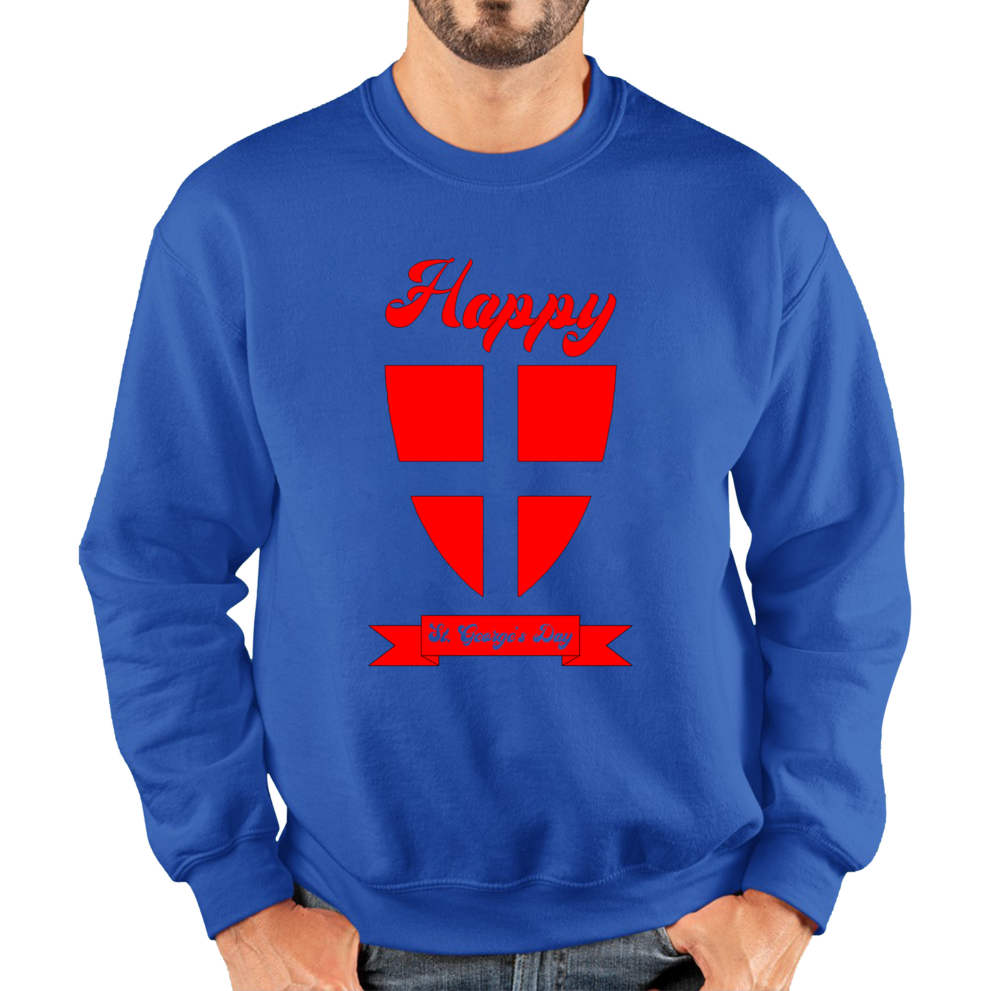 Happy St. George's Day Knight Shield Sweatshirt
