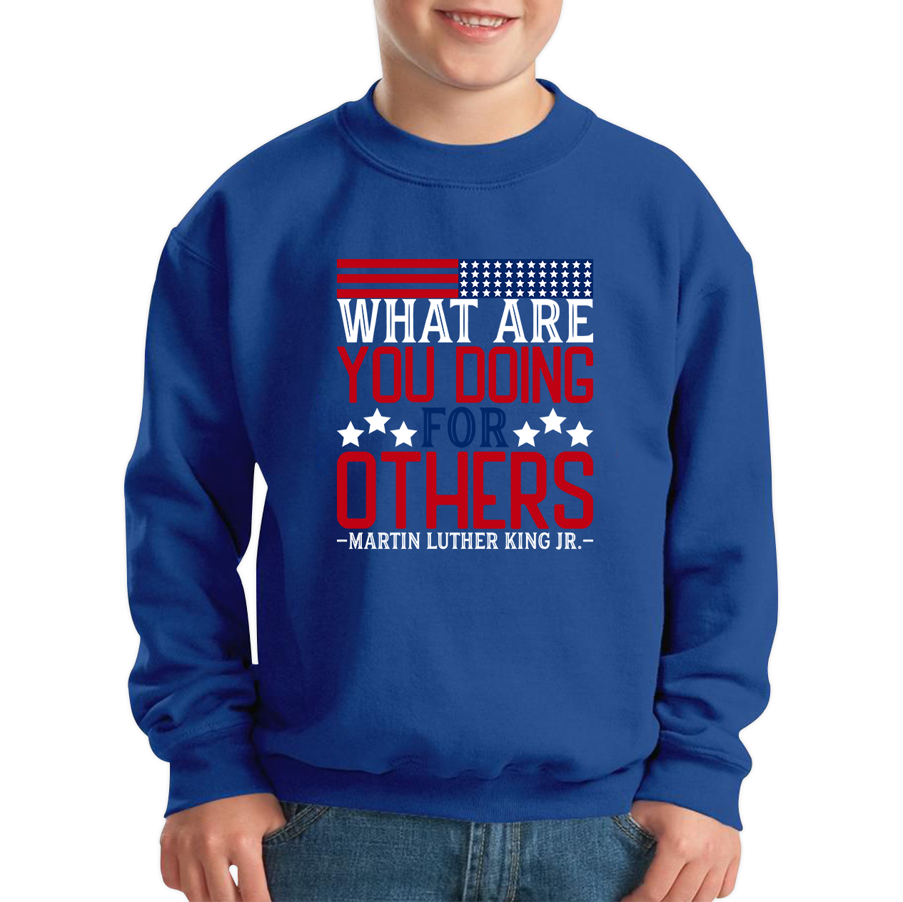 What Are You Doing For Others MLK Quotes Black Lives Matters Inspirational Motivational Kids Jumper