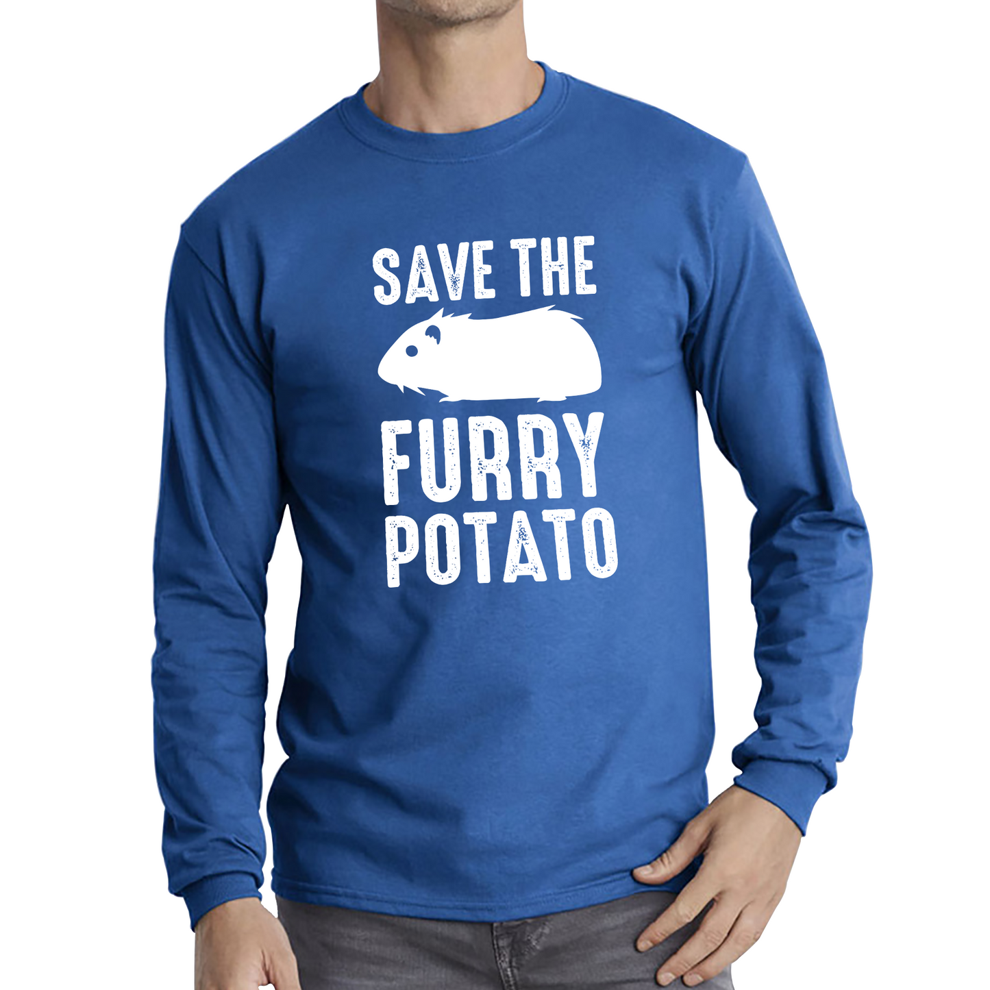 Save The Furry Potato Funny Guinea Pig T Shirt
