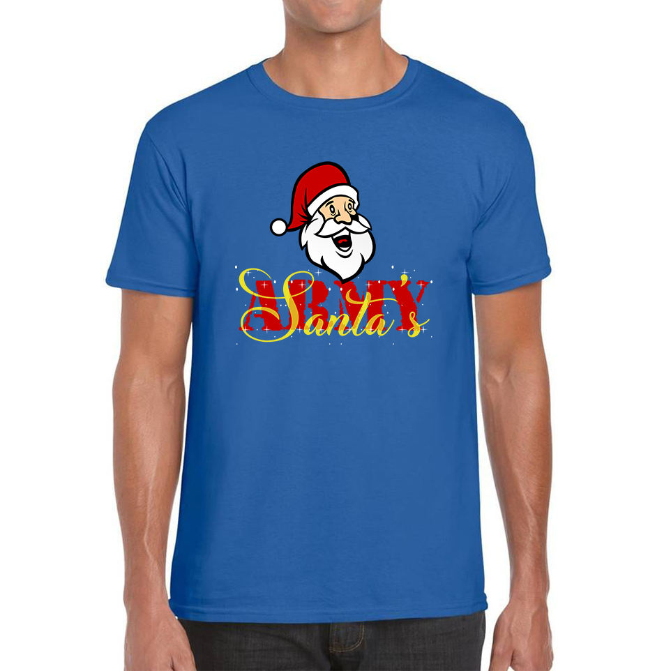 christmas santas army t shirt