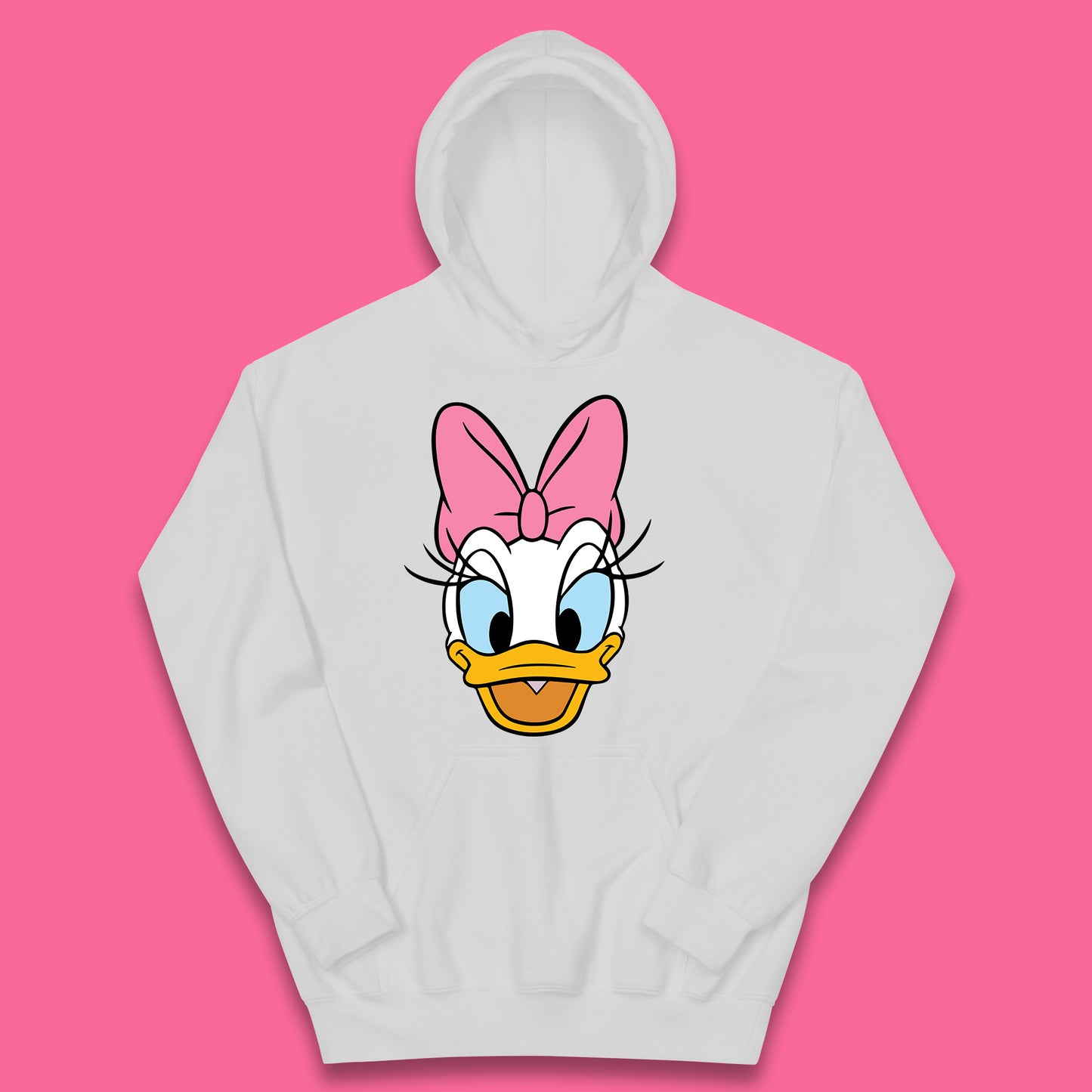 Donald Duck And Daisy Duck Face Cartoon Characters Disneyland Vacation Trip Disney World Kids Hoodie
