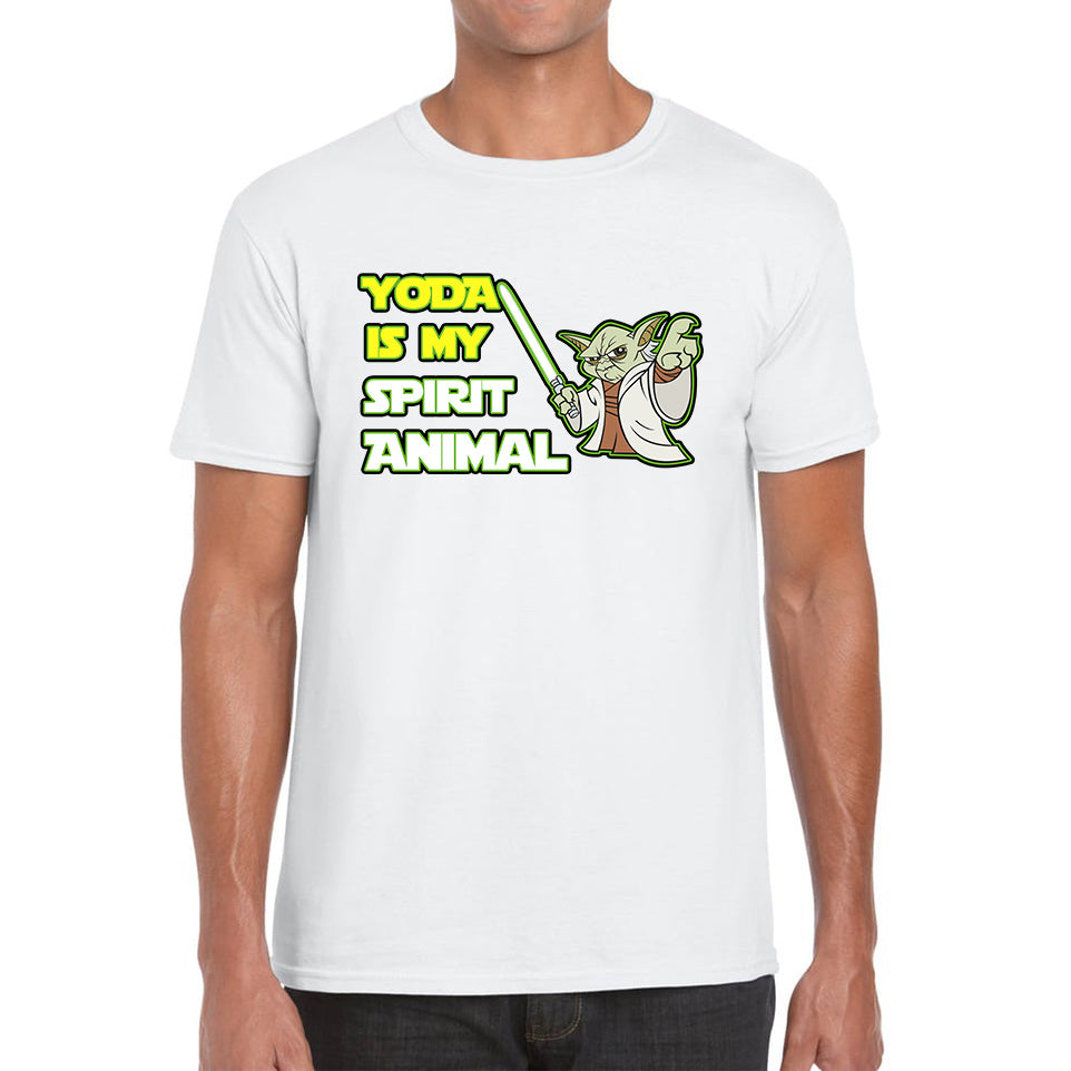 Yoda Is My Spirit Animal Yoda Legendary Jedi Master Disney Star Wars Day 46th Anniversary Mens Tee Top