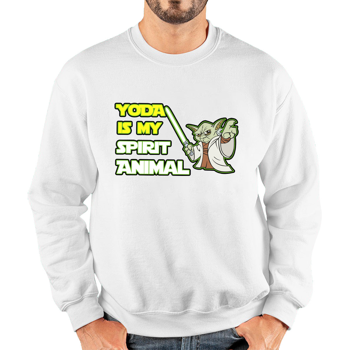 Yoda Is My Spirit Animal Yoda Legendary Jedi Master Disney Star Wars Day 46th Anniversary Unisex Sweatshirt